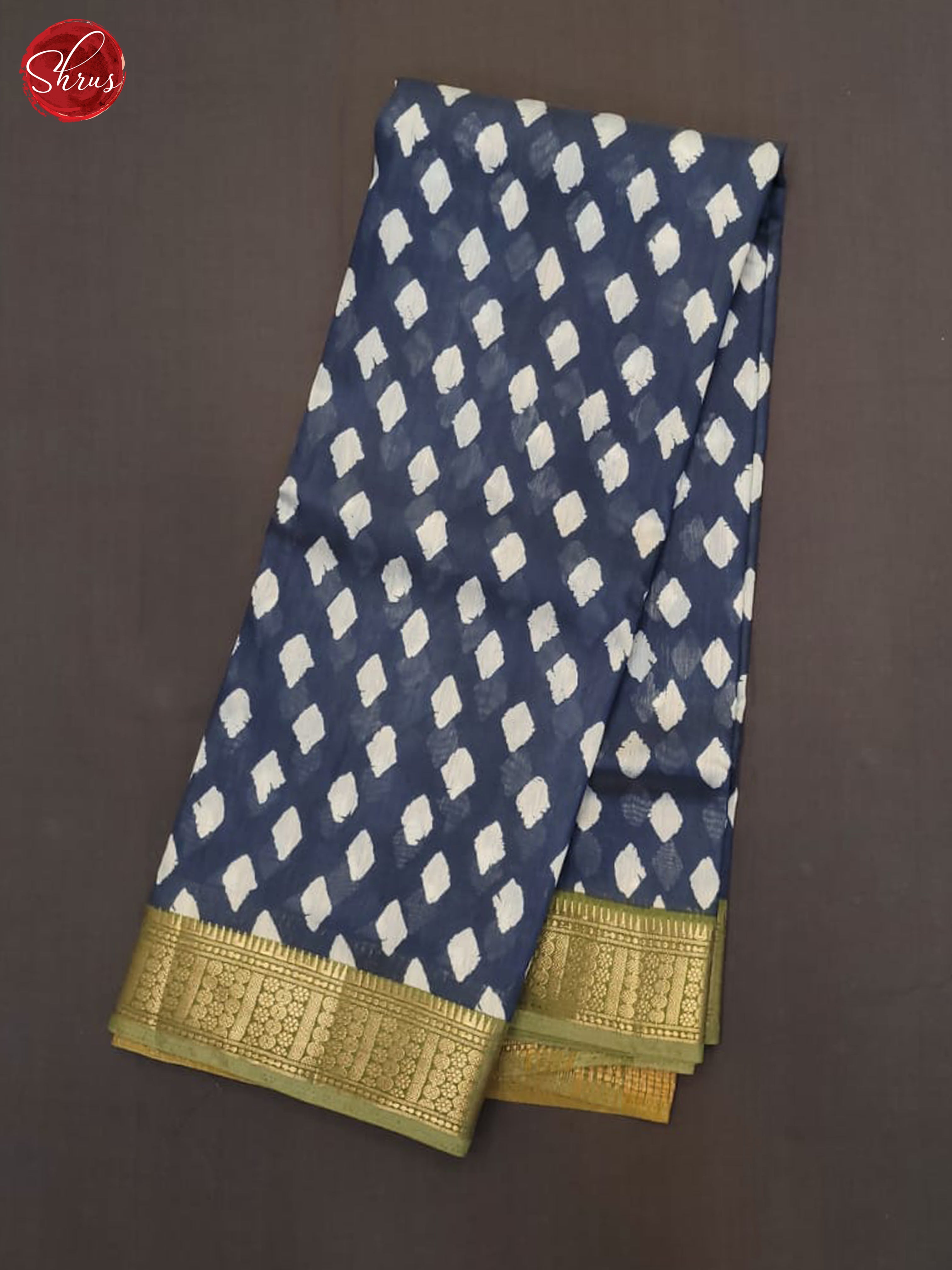 Blue And Green- Art Modal Saree - Shop on ShrusEternity.com