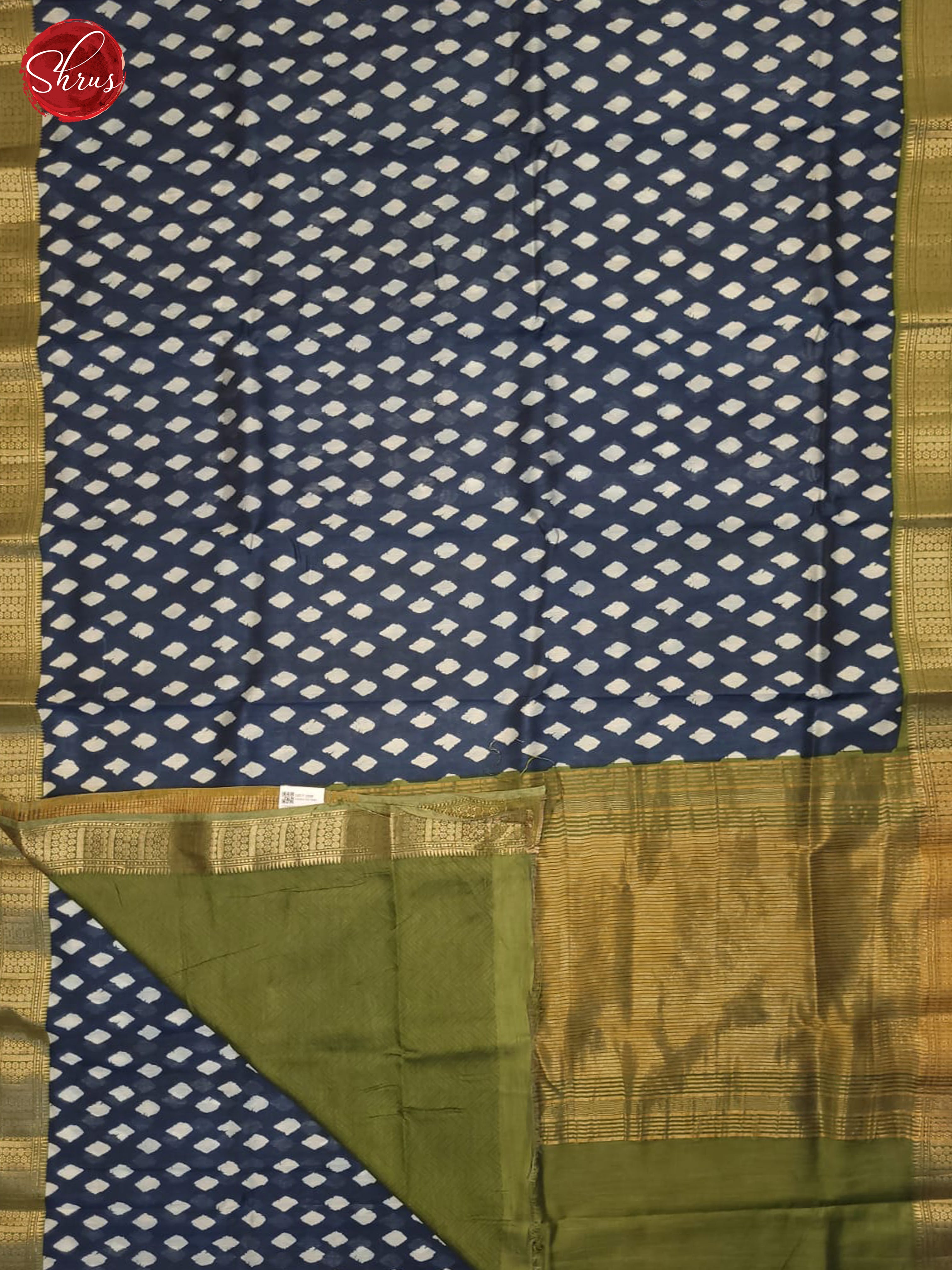 Blue And Green- Art Modal Saree - Shop on ShrusEternity.com