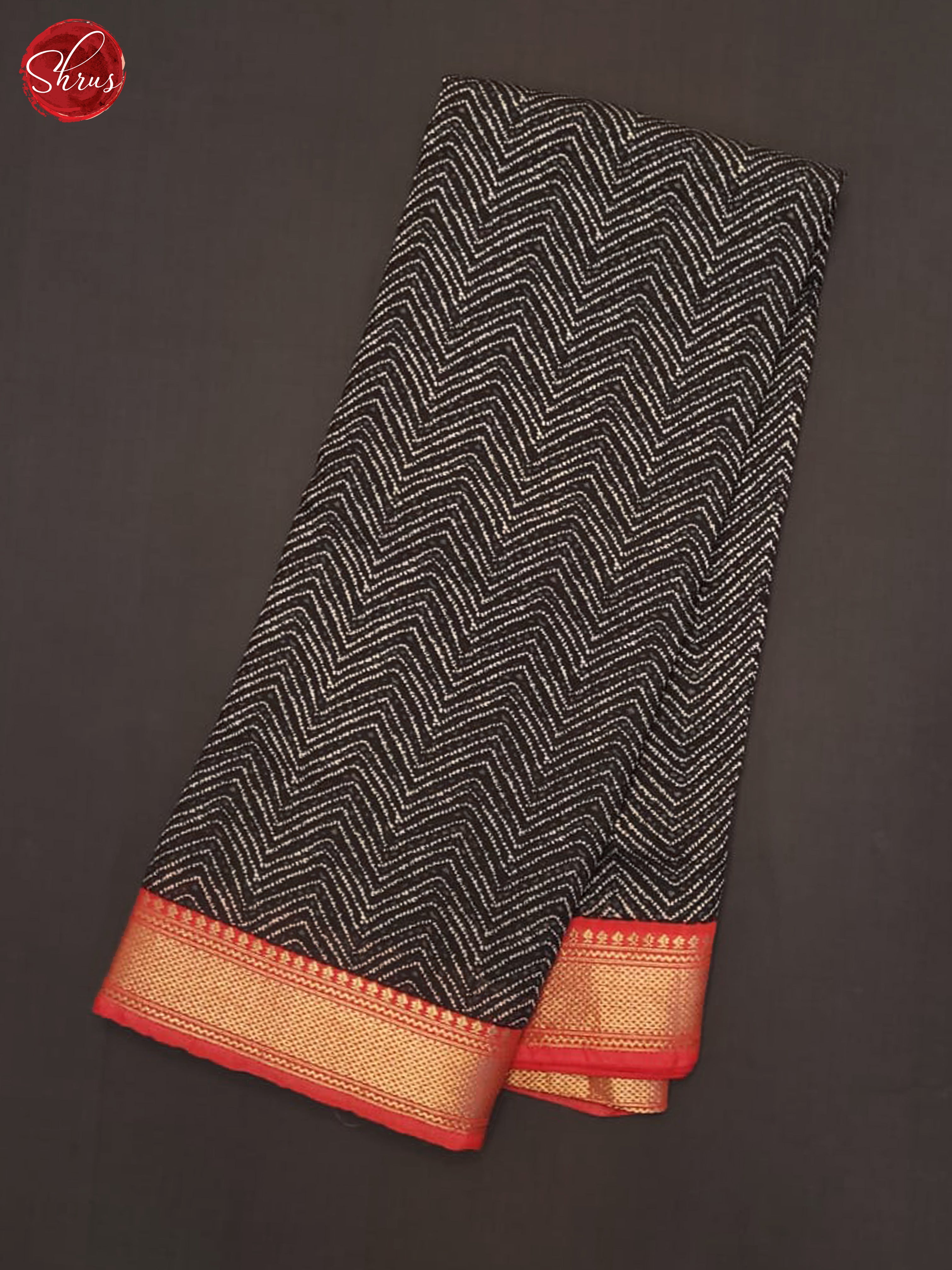 Black And Red- Art Modal Saree - Shop on ShrusEternity.com
