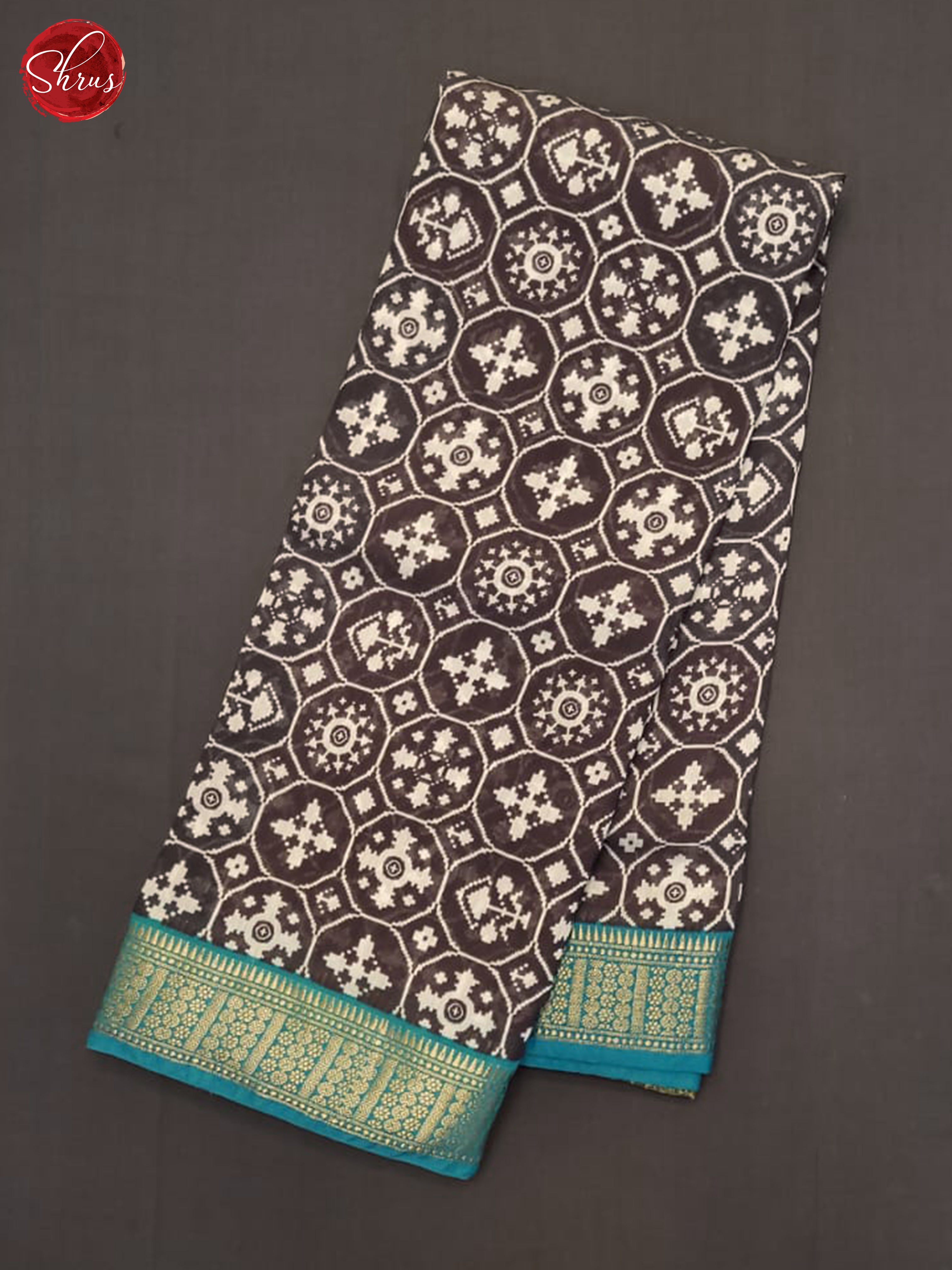 Blue & Sky Blue- Art Modal Saree - Shop on ShrusEternity.com