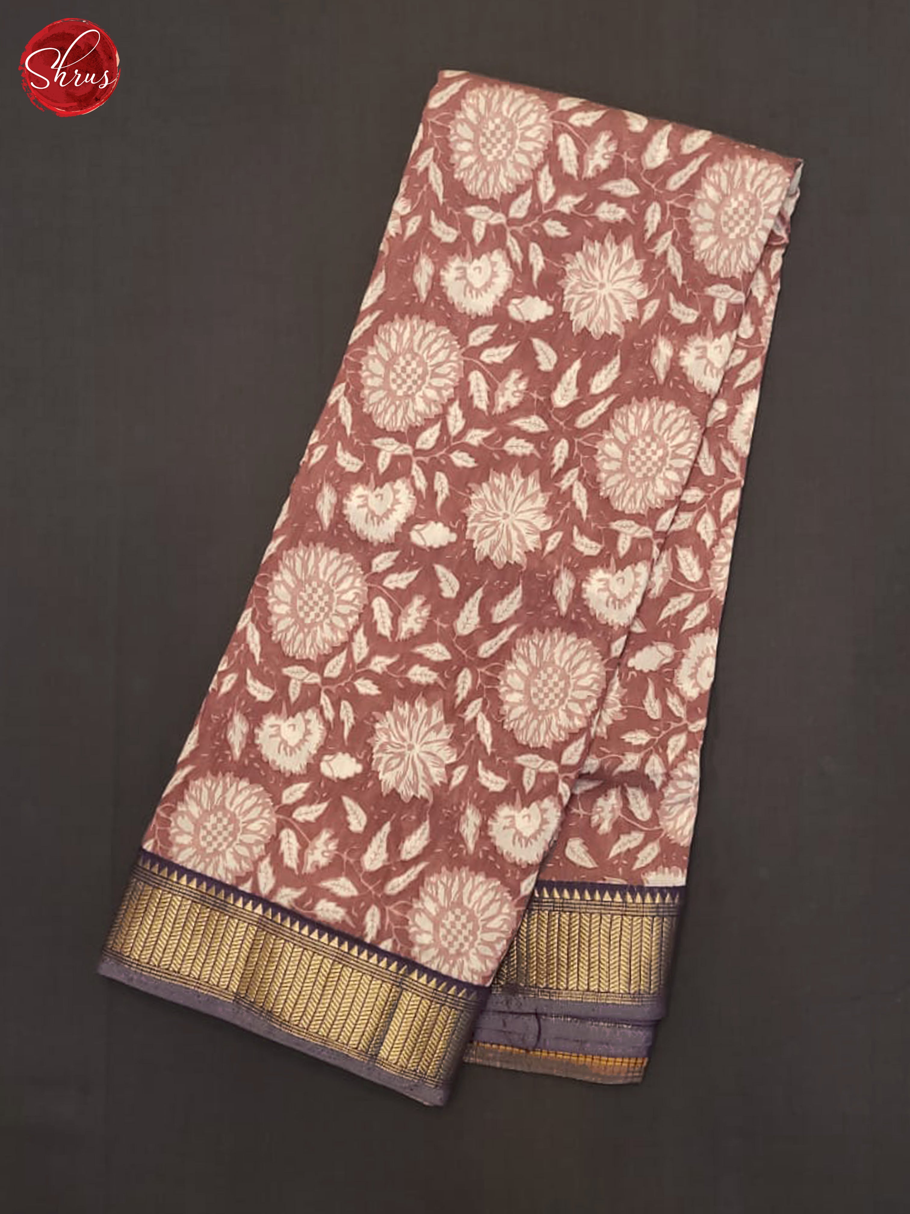 Dark Onion And Purple- Art Modal Saree - Shop on ShrusEternity.com