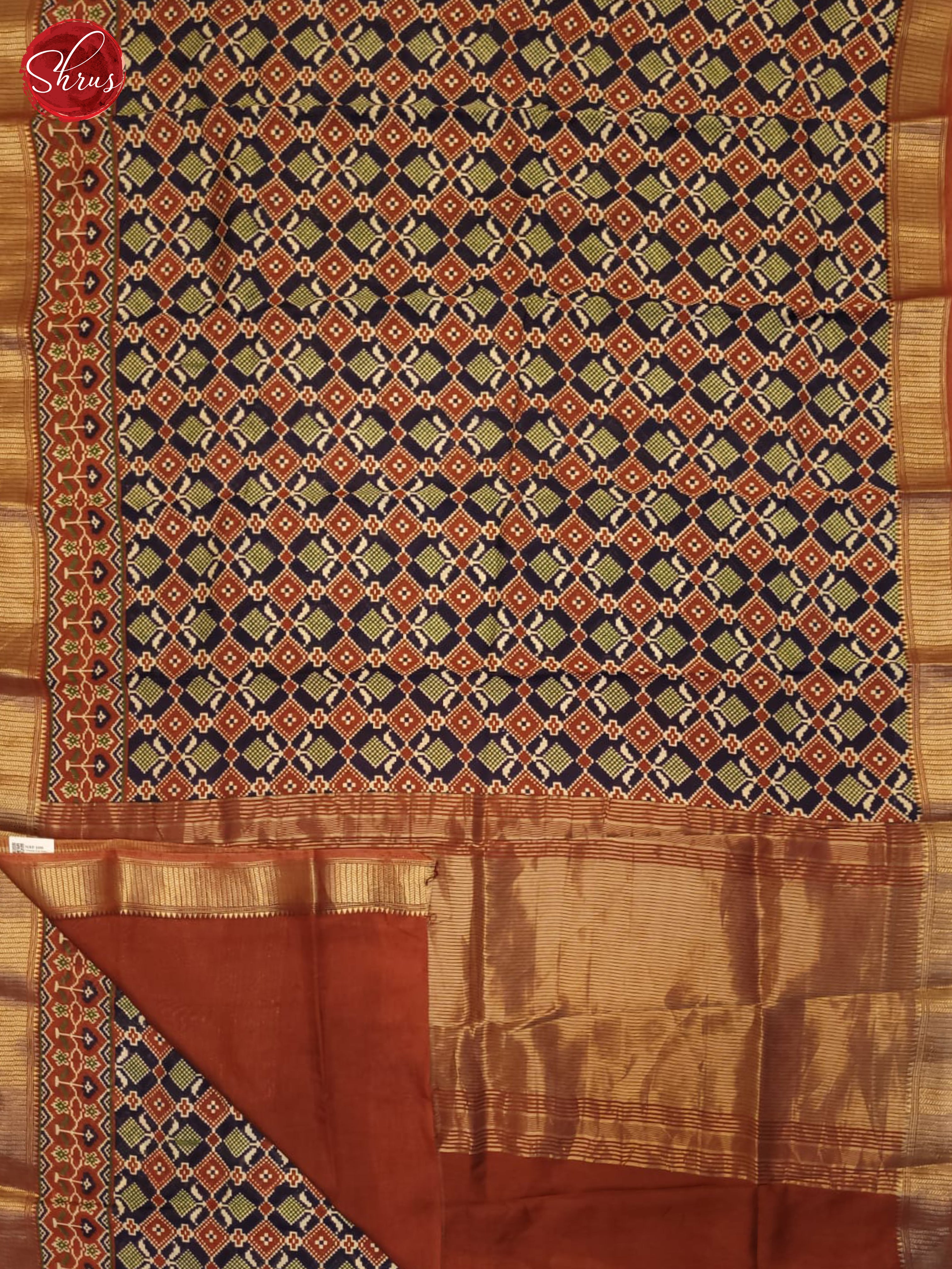 Blue And Brick- Art Modal Saree - Shop on ShrusEternity.com