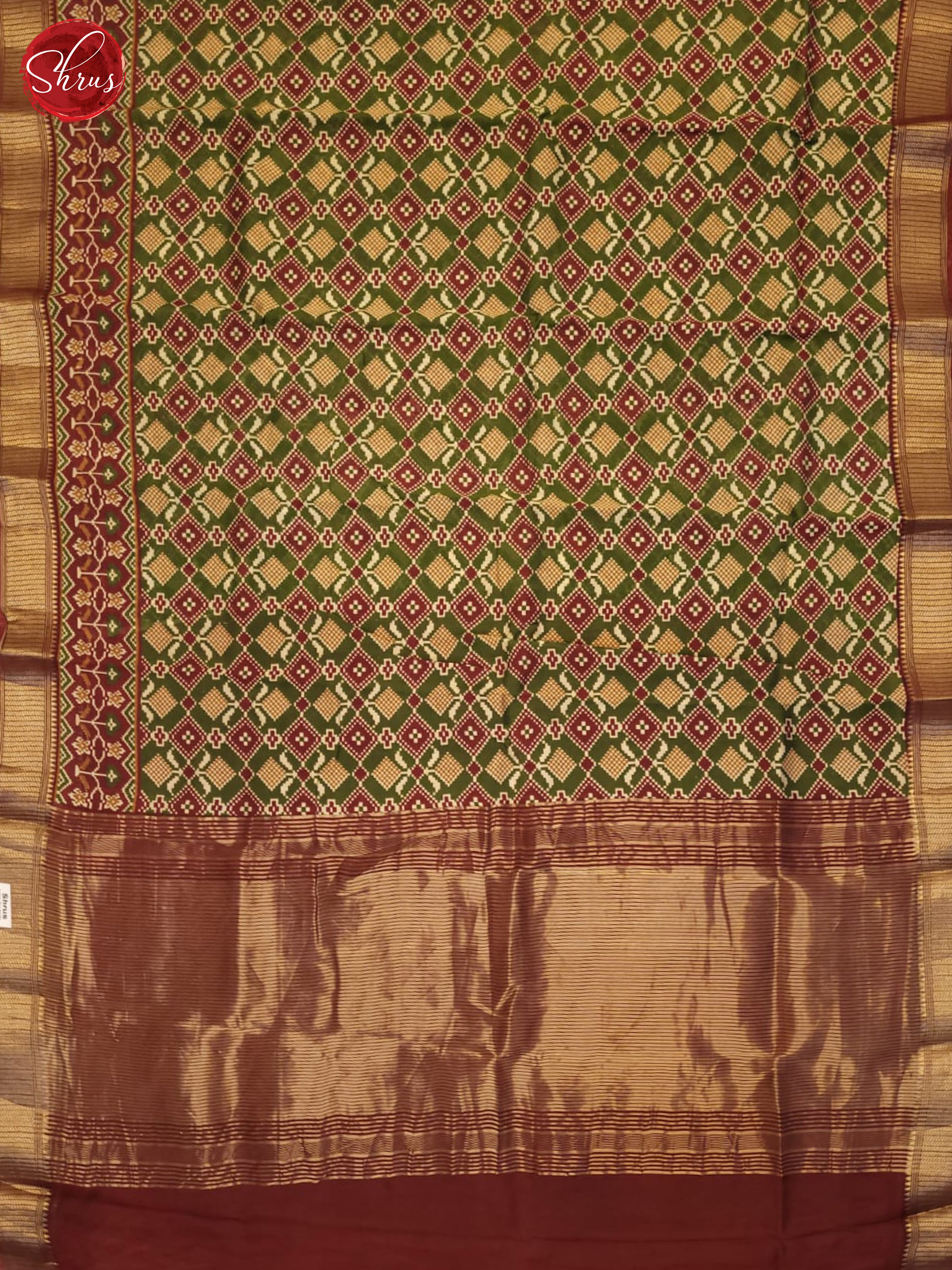 Green And Maroon- Art Modal Saree - Shop on ShrusEternity.com