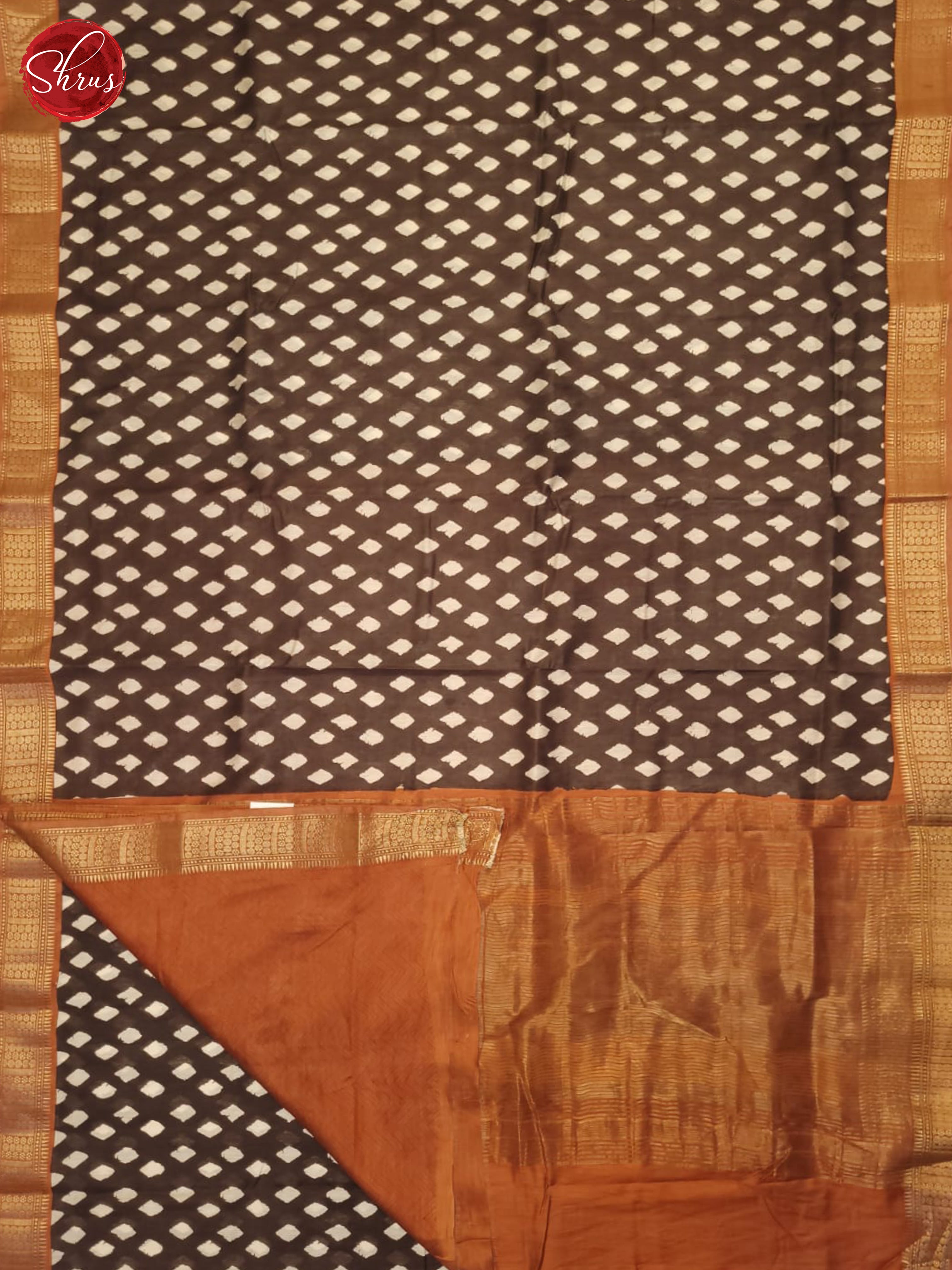 Brown And Brick- Art Modal Saree - Shop on ShrusEternity.com