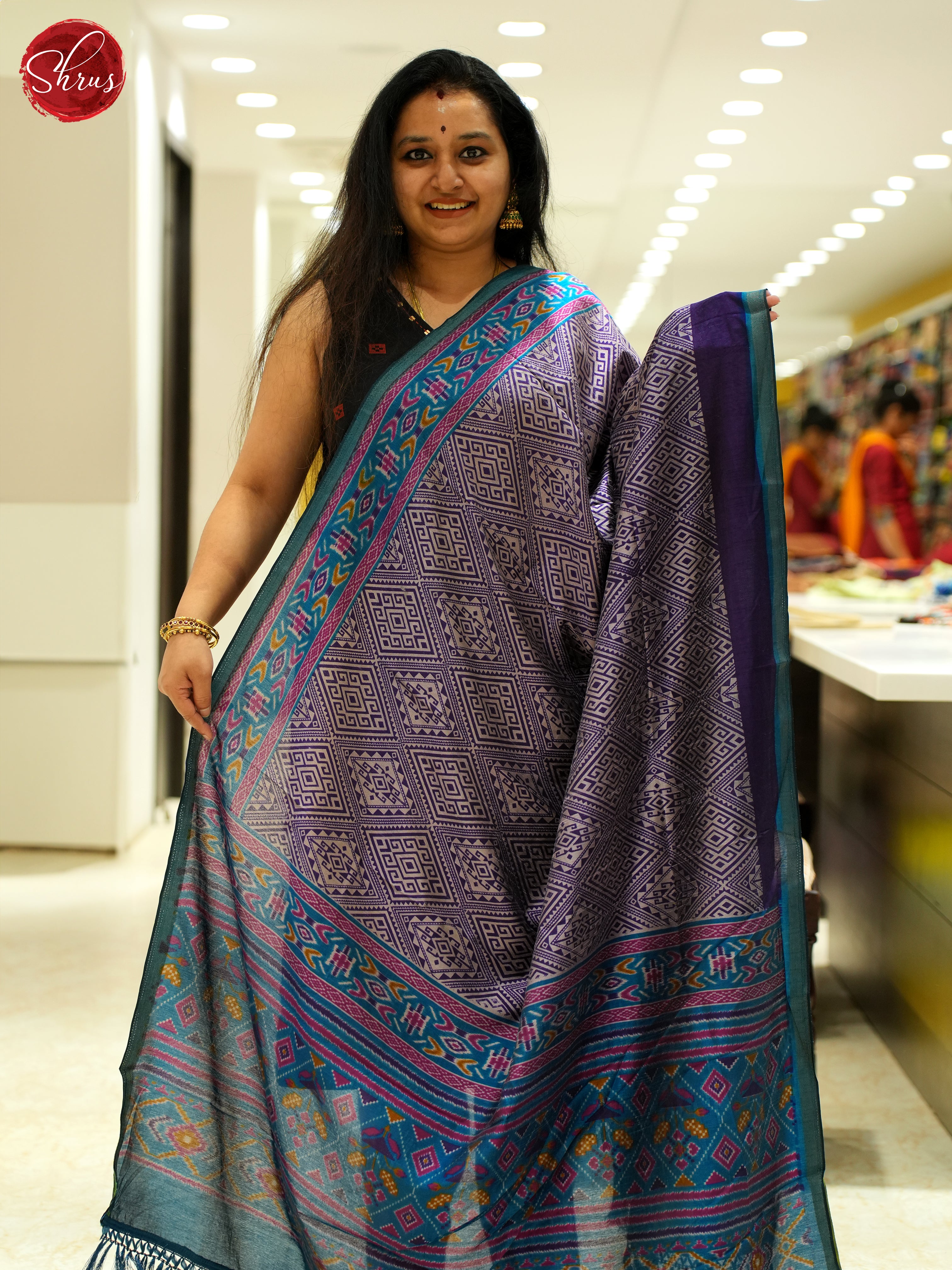 Purple & Blue - Dupatta - Shop on ShrusEternity.com
