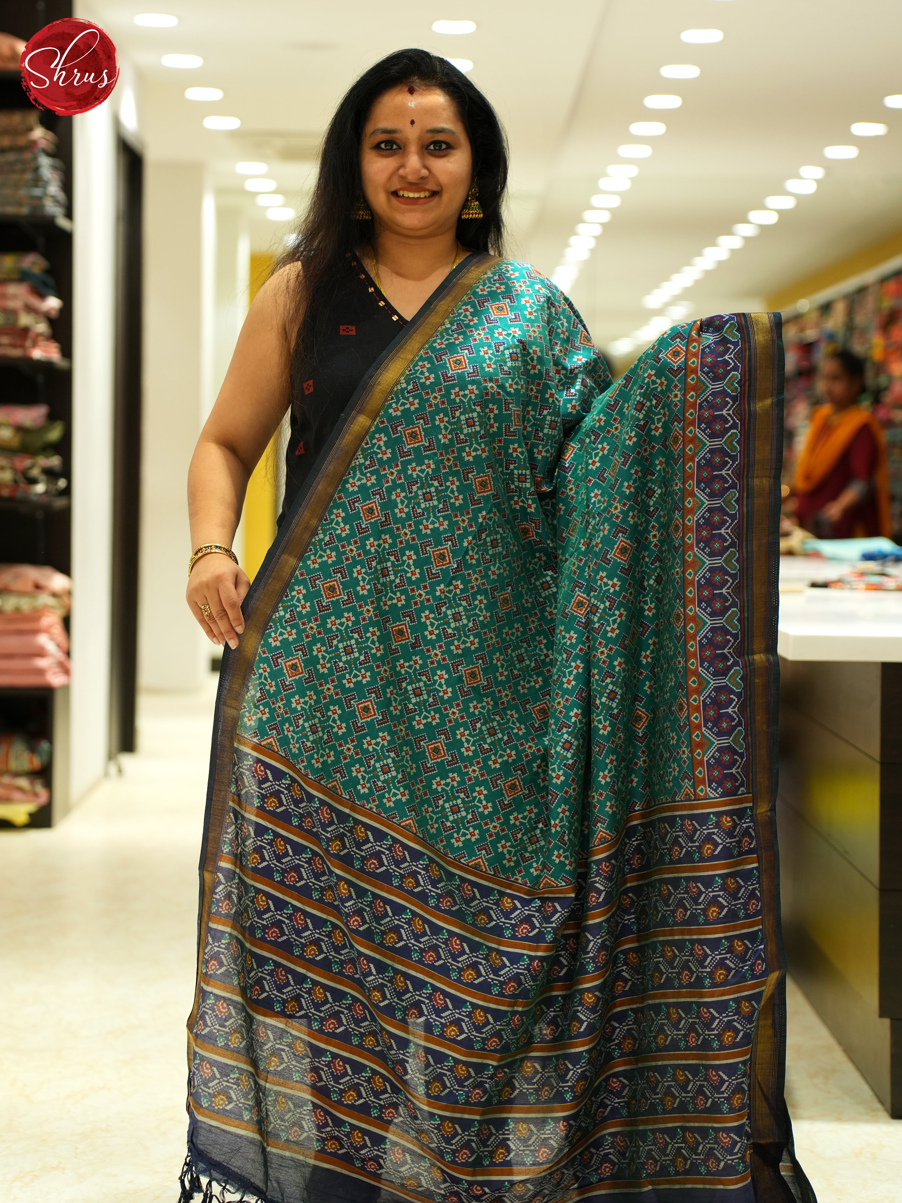 Green & Blue - Dupatta - Shop on ShrusEternity.com