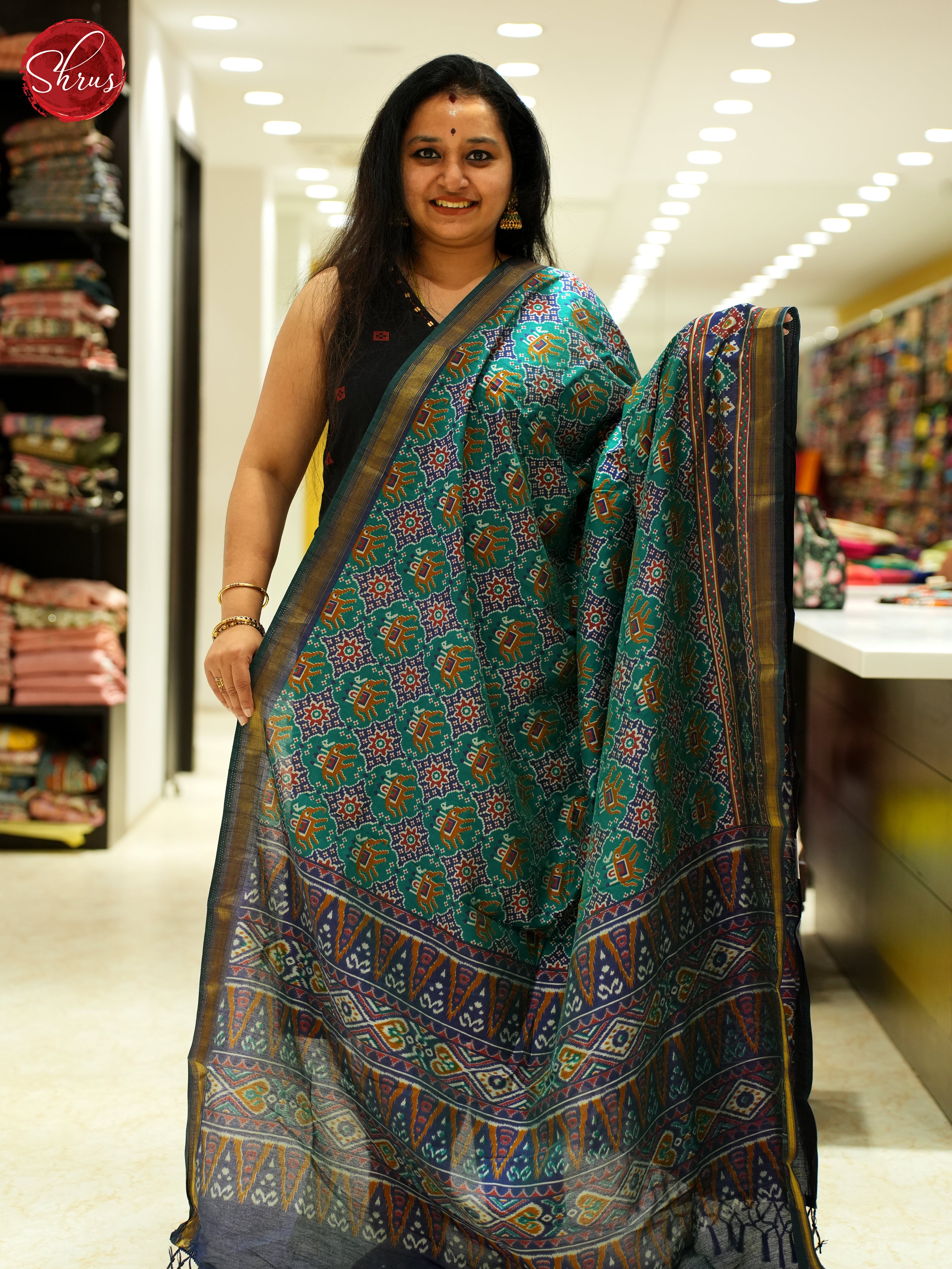Green & Blue - Dupatta - Shop on ShrusEternity.com