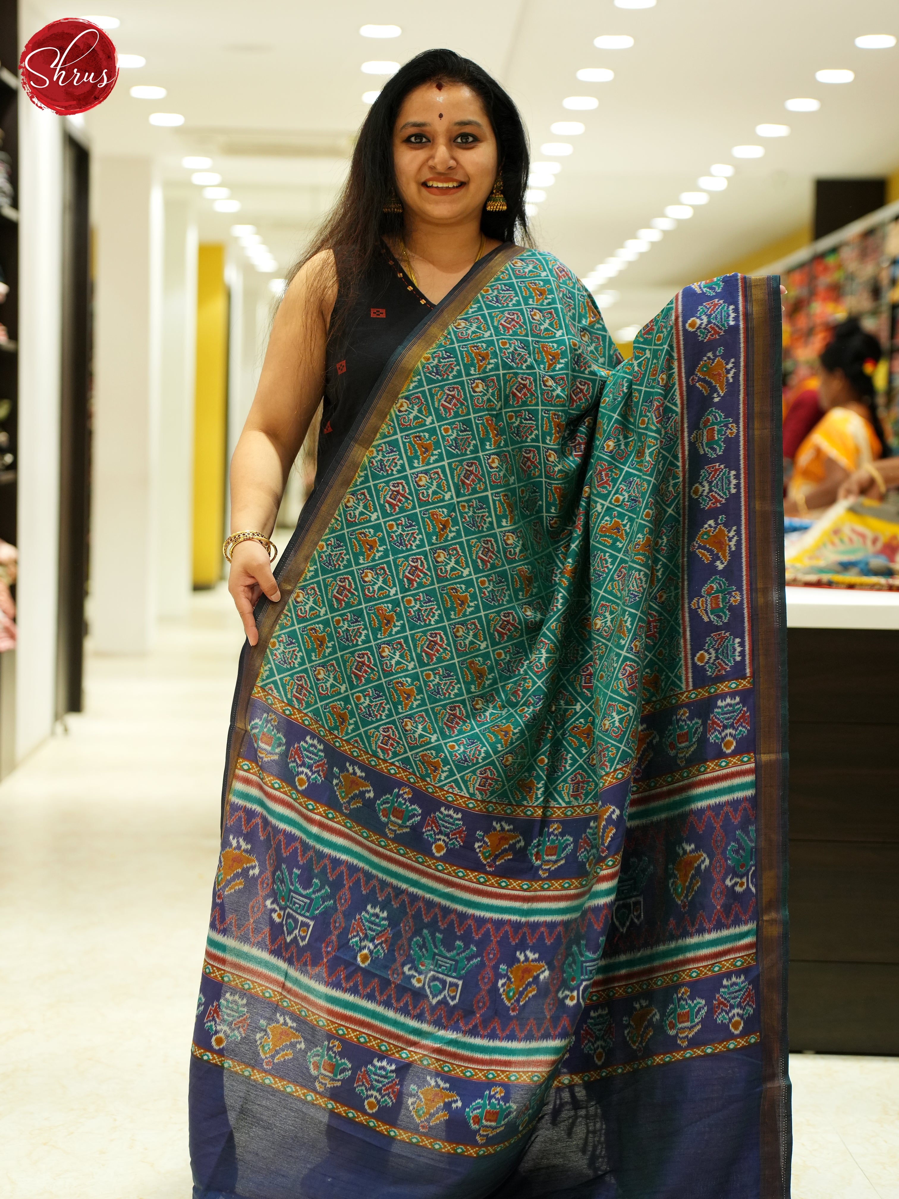 Green & Blue - Dupatta - Shop on ShrusEternity.com
