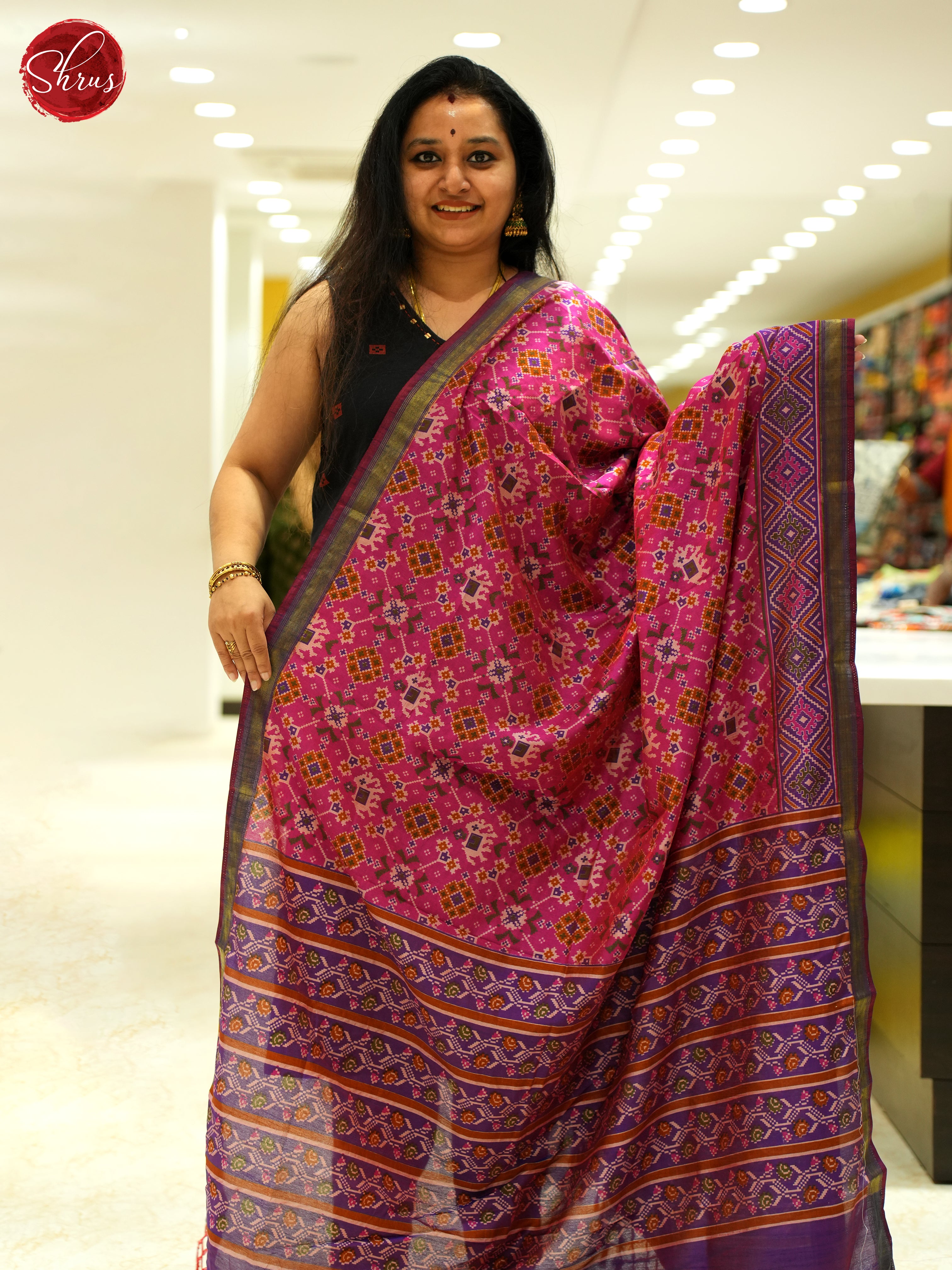 Pink & Purple- Dupatta - Shop on ShrusEternity.com