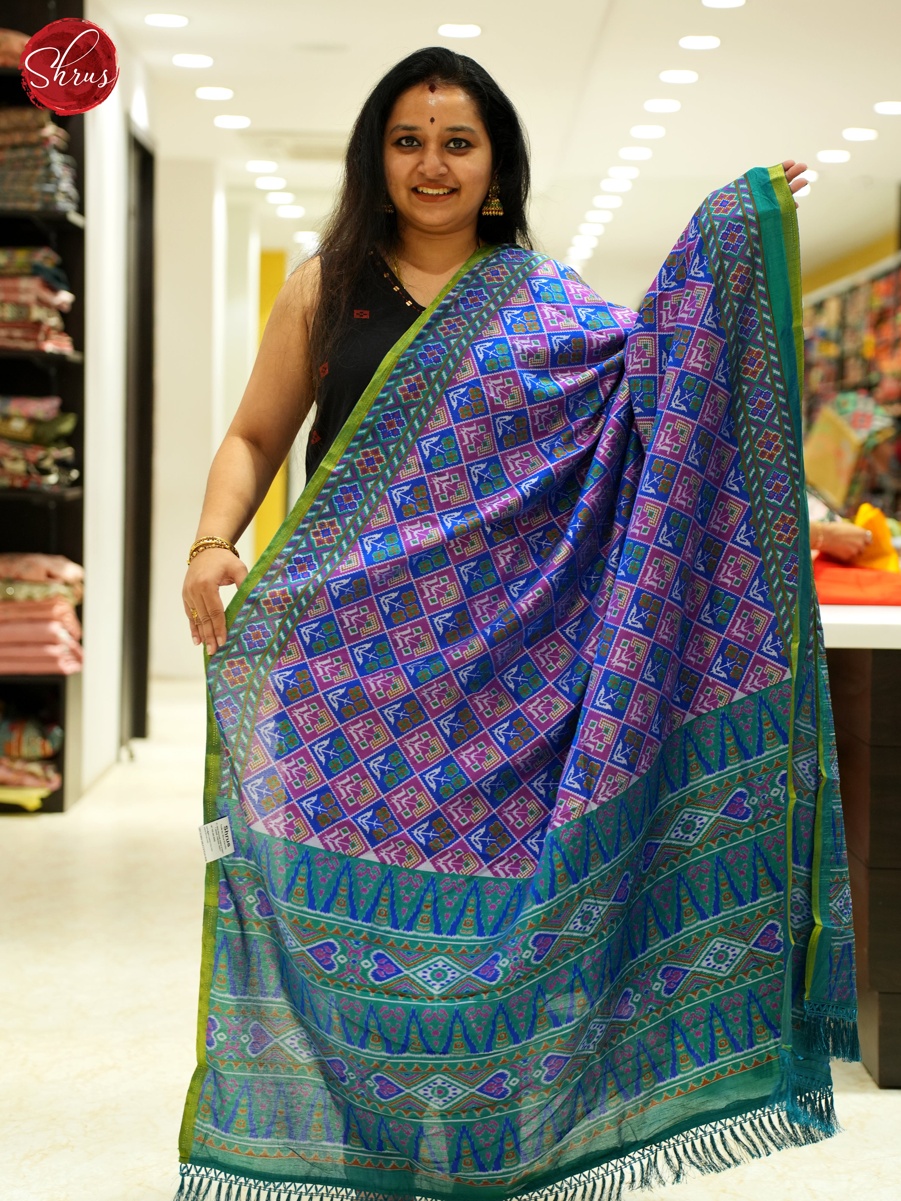 Purple & Green - Dupatta - Shop on ShrusEternity.com