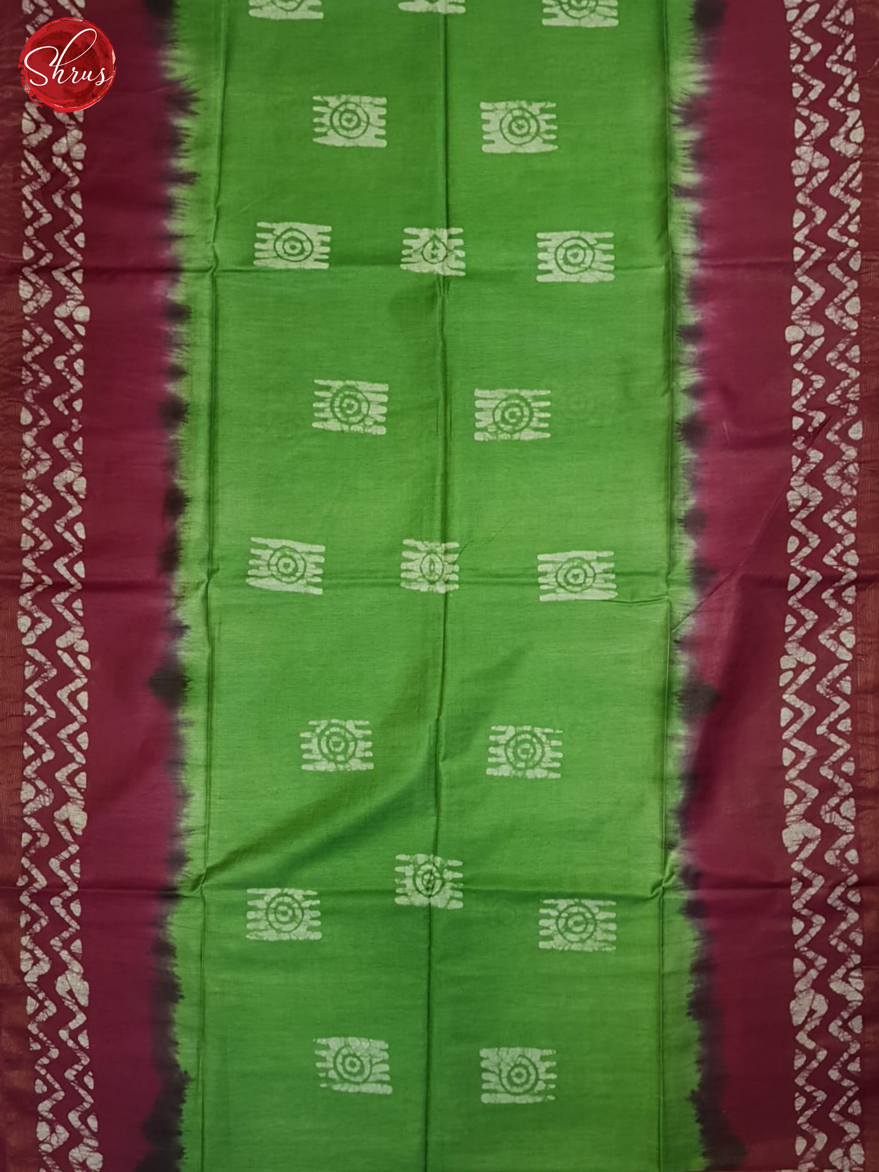 Green And Wine- Bhatik Saree - Shop on ShrusEternity.com