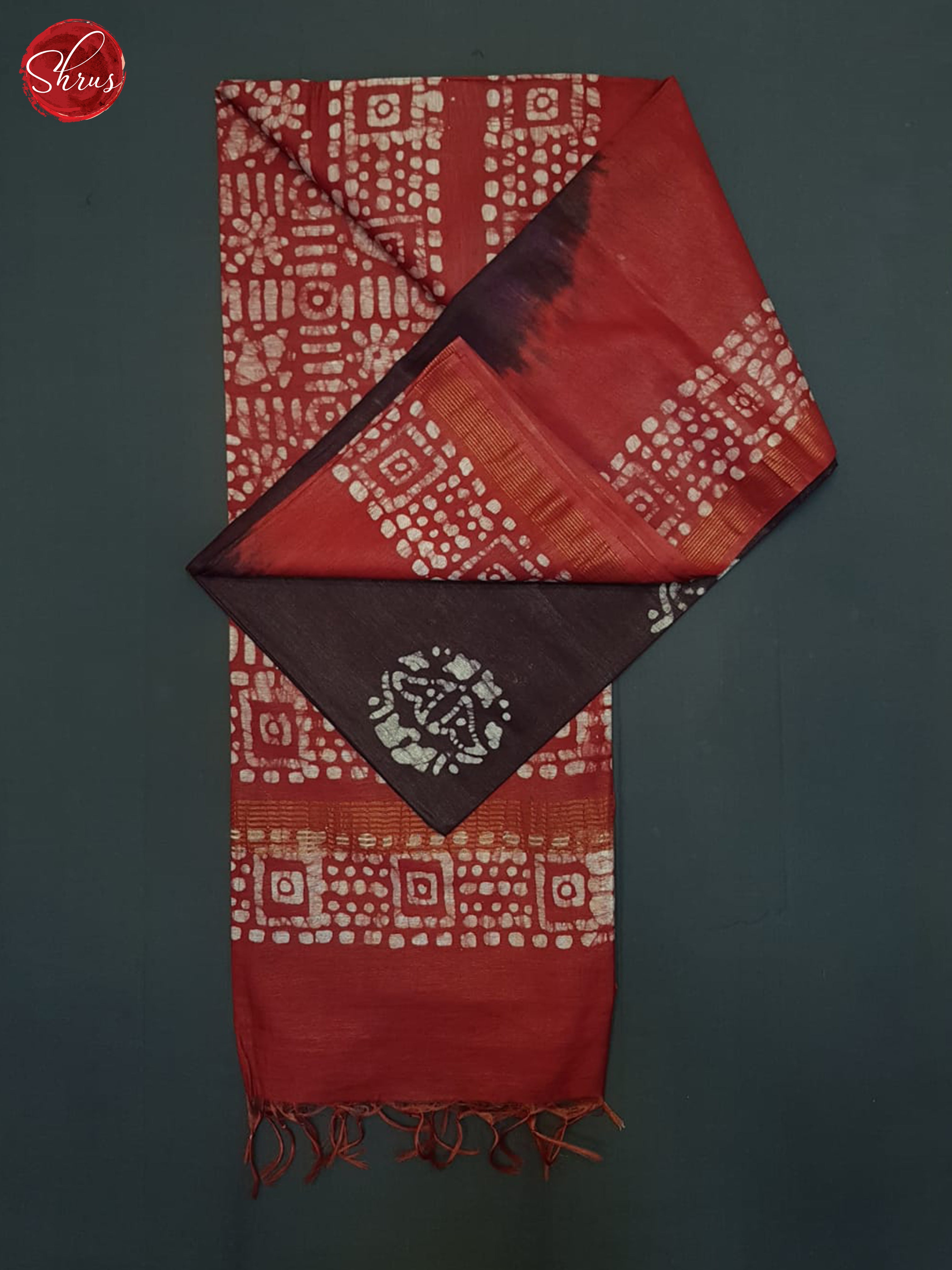 Deep Wine And Red- Bhatik Saree - Shop on ShrusEternity.com