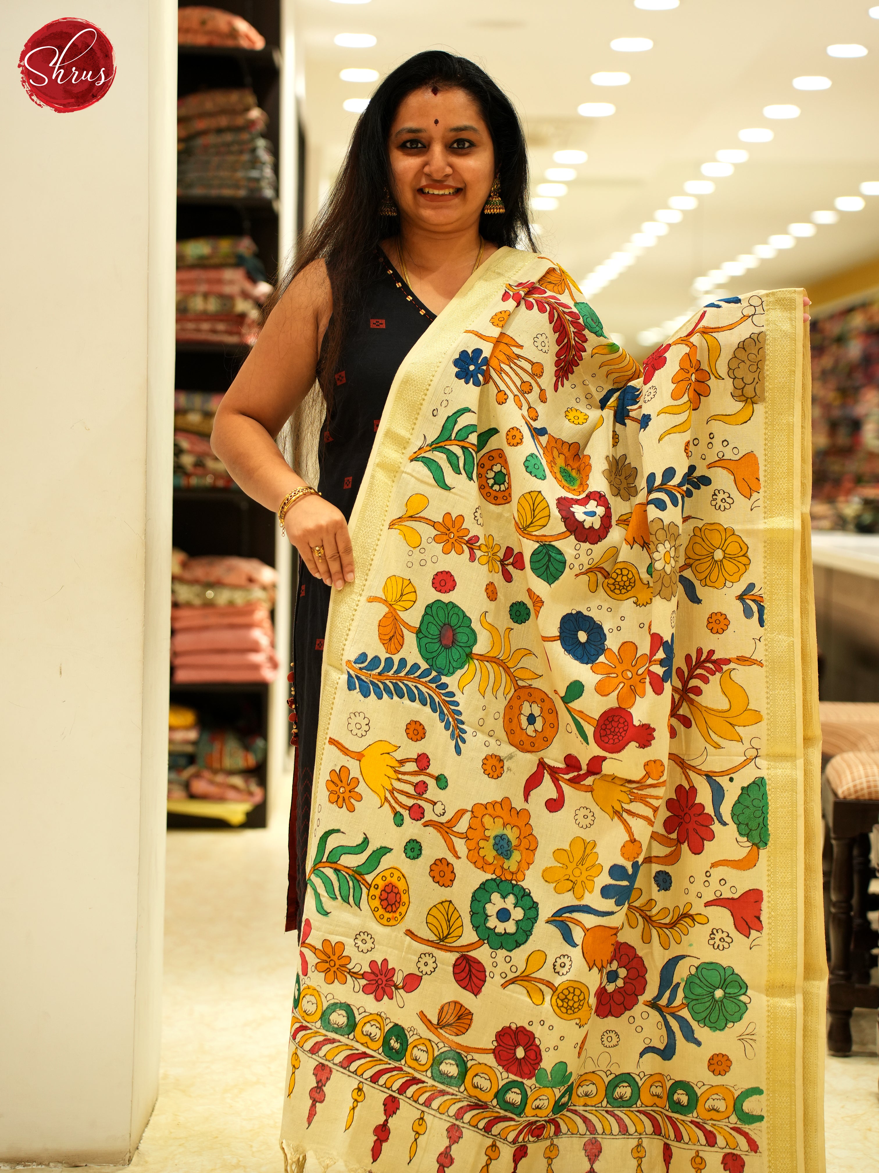 Cream - Dupatta - Shop on ShrusEternity.com