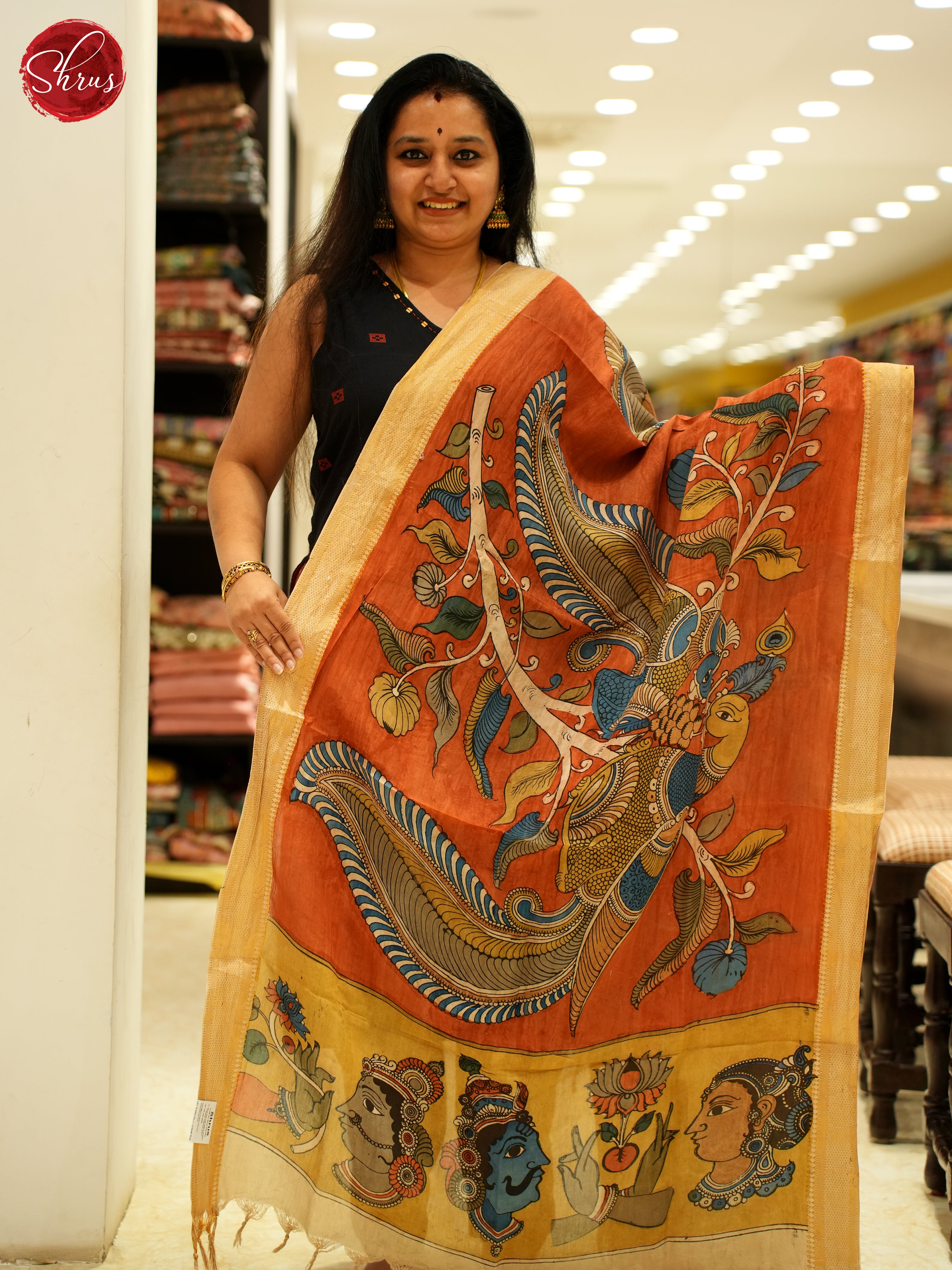Red & Yellow - Dupatta - Shop on ShrusEternity.com