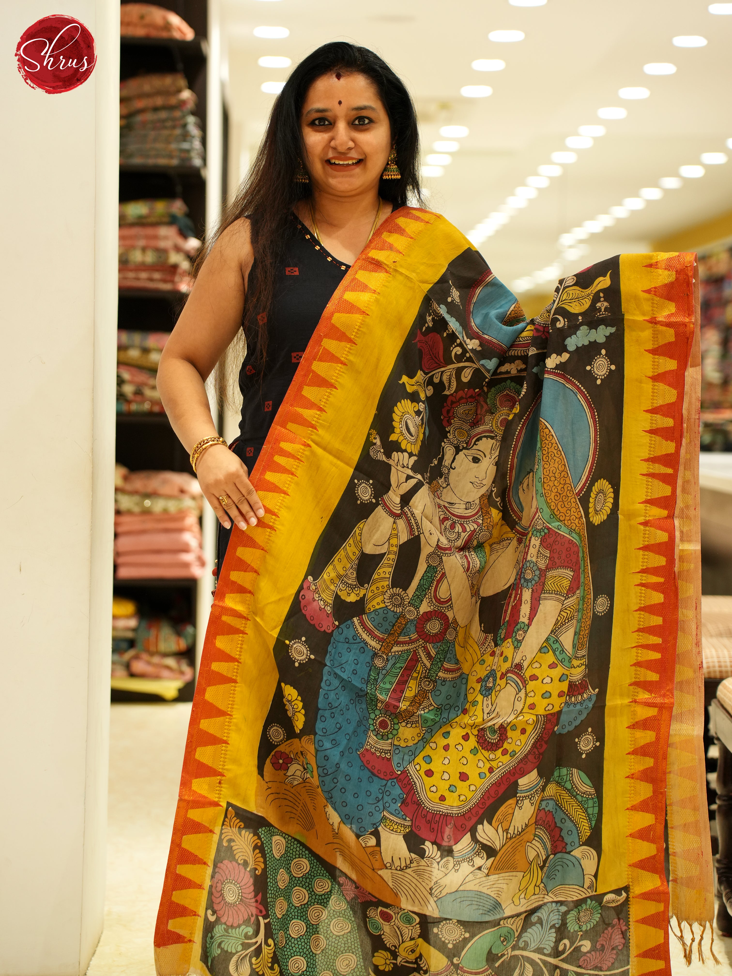 Black & Yellow - Dupatta - Shop on ShrusEternity.com