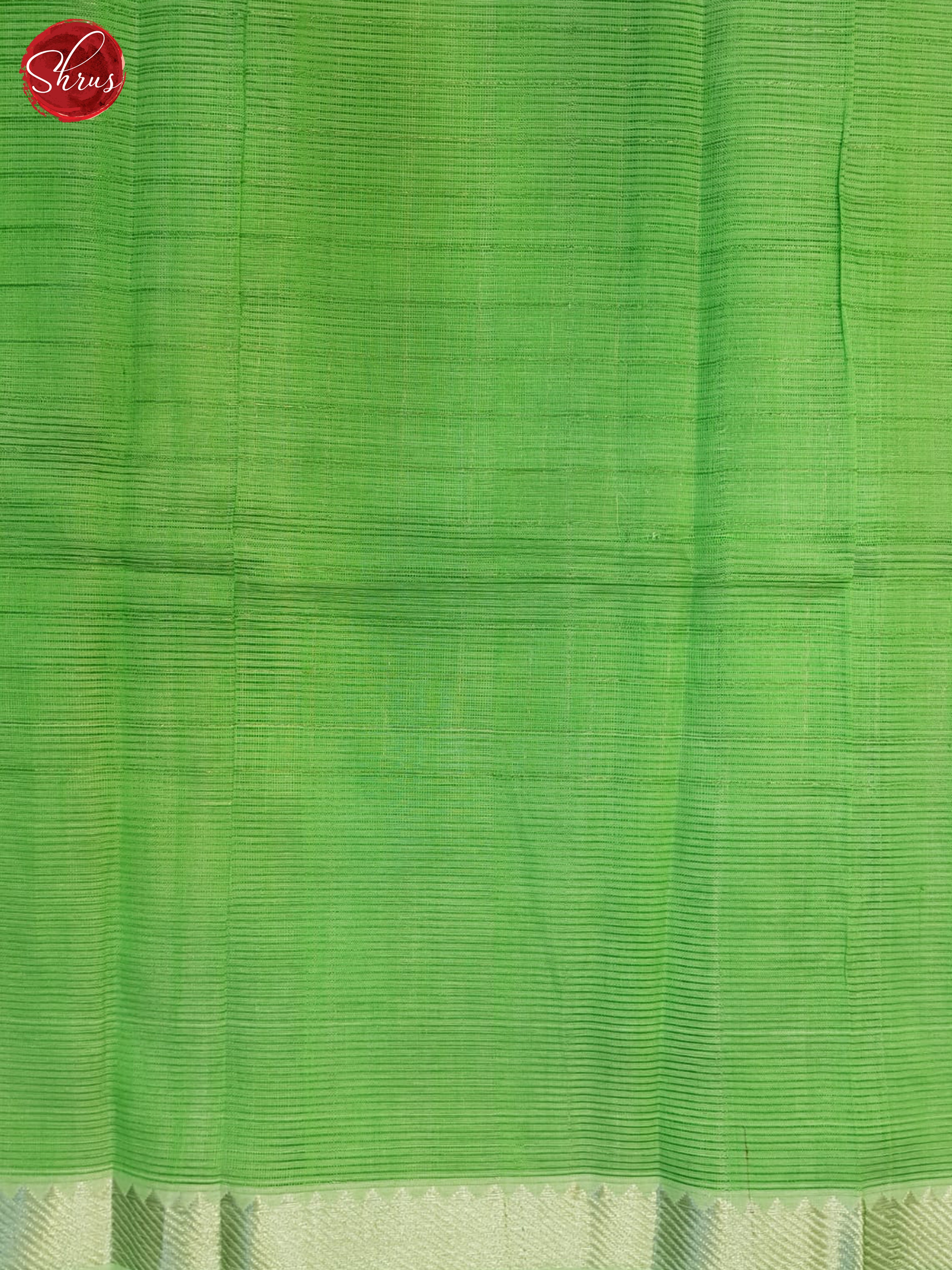 Green(Single Tone) - Mangalagiri silkcotton Saree - Shop on ShrusEternity.com