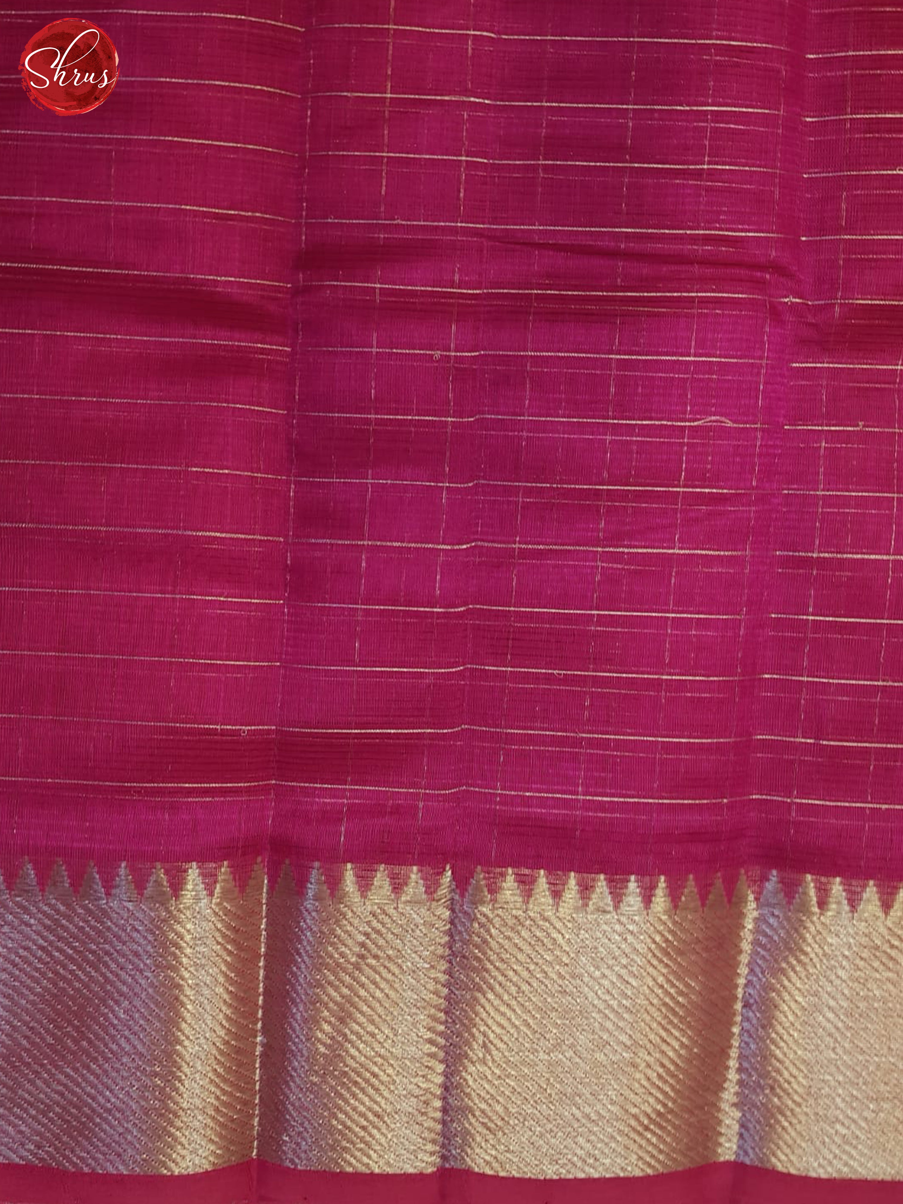 Pink(Single Tone)) - Mangalagiri silkcotton Saree - Shop on ShrusEternity.com