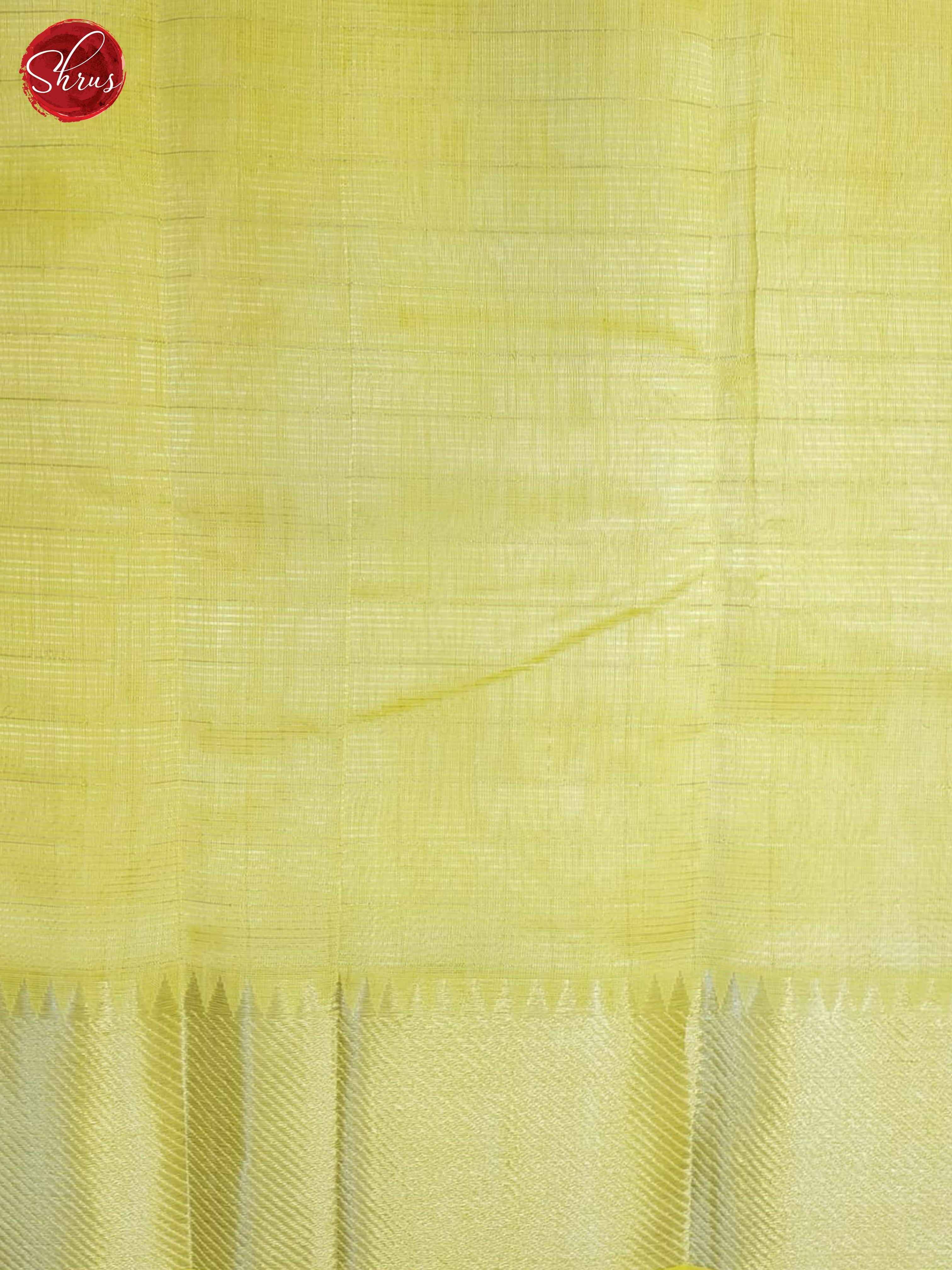 Lime Yellow(Single Tone)- Mangalagiri silkcotton Saree - Shop on ShrusEternity.com