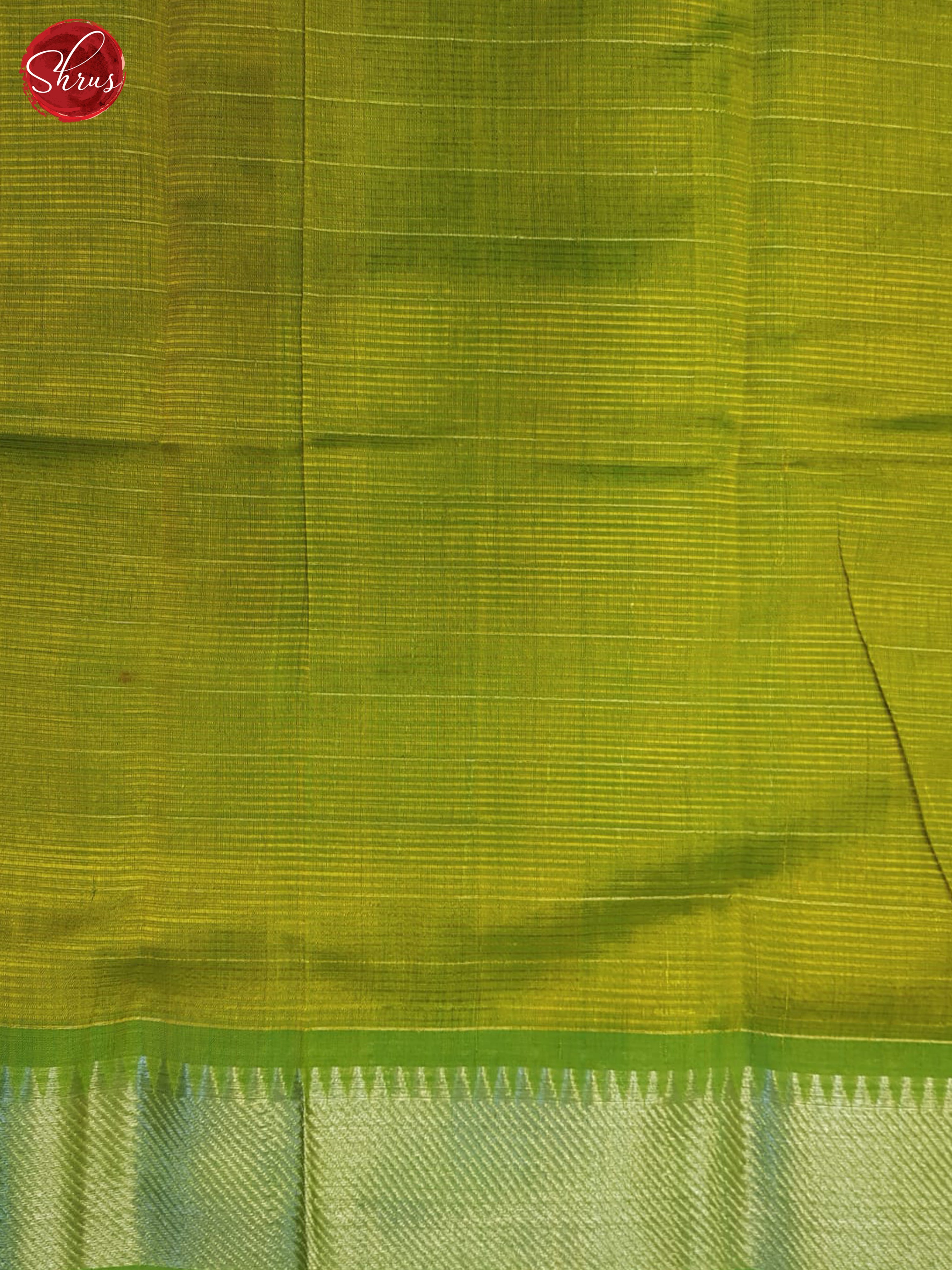 Green(Single Tone) - Mangalagiri silkcotton Saree - Shop on ShrusEternity.com