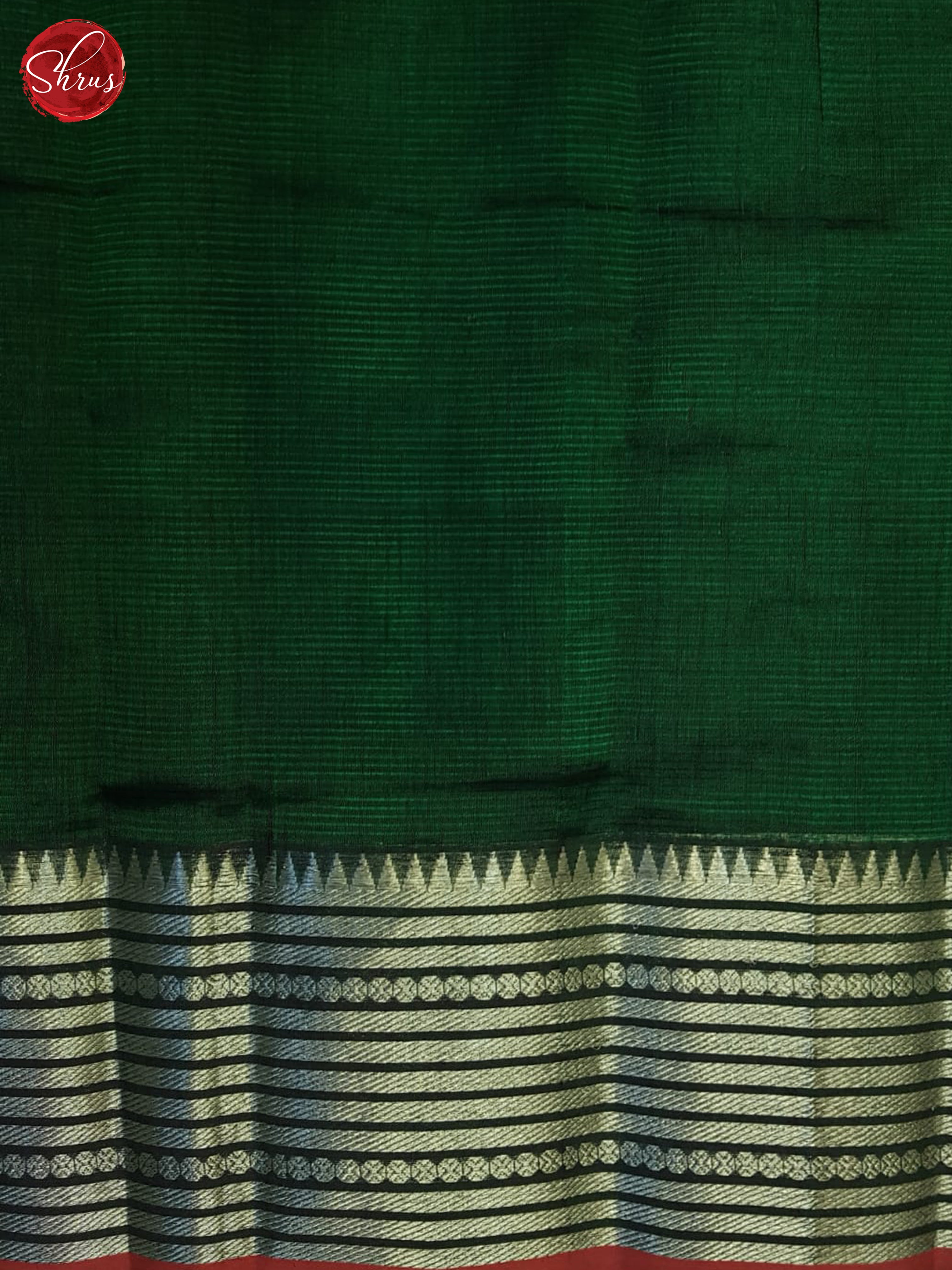 Green(Single Tone) - Mangalagiri silkcotton Saree - Shop on ShrusEternity.com