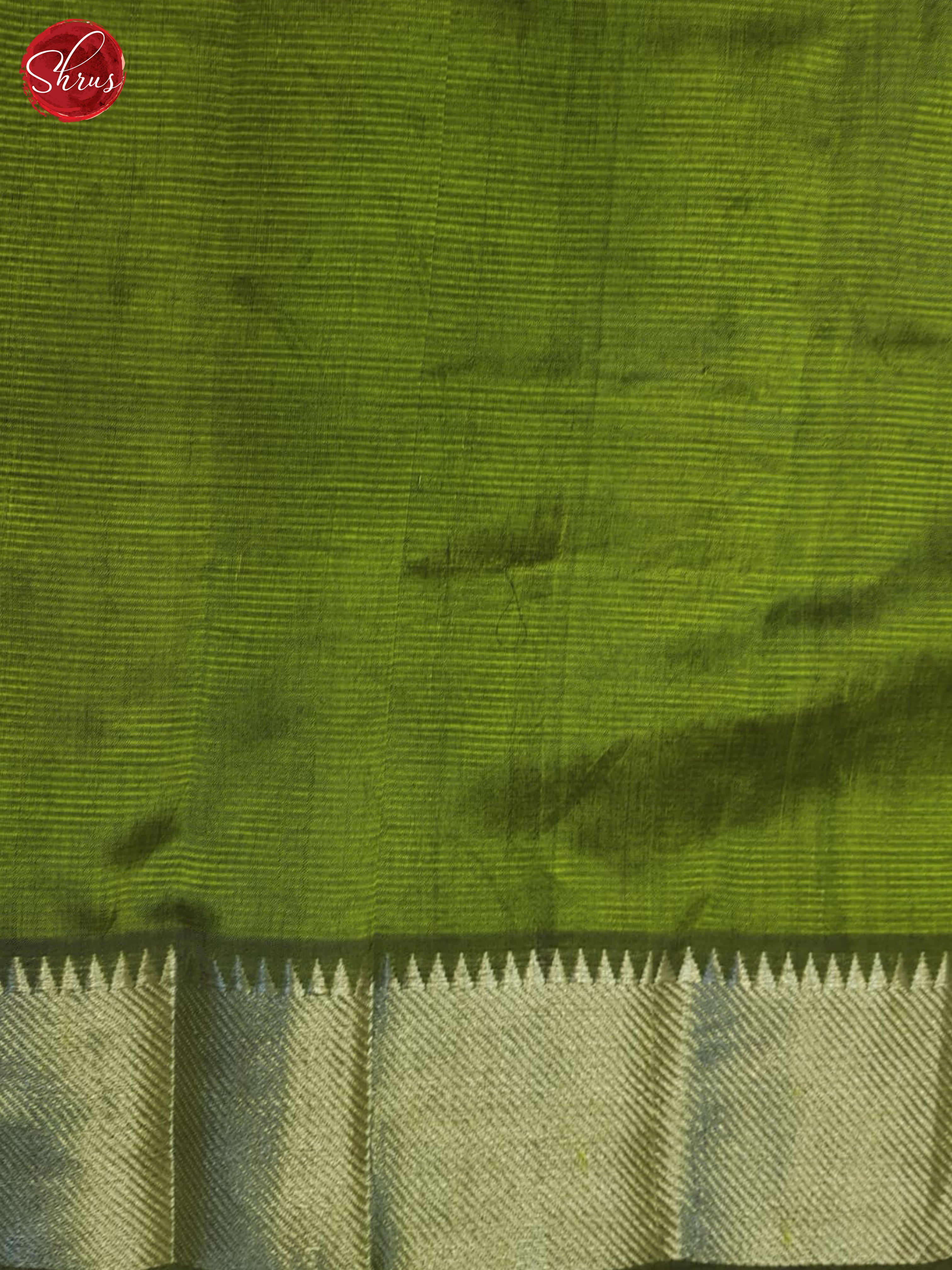 Green(Single Tone) - Mangalagiri silkcotton Saree - Shop on ShrusEternity.com