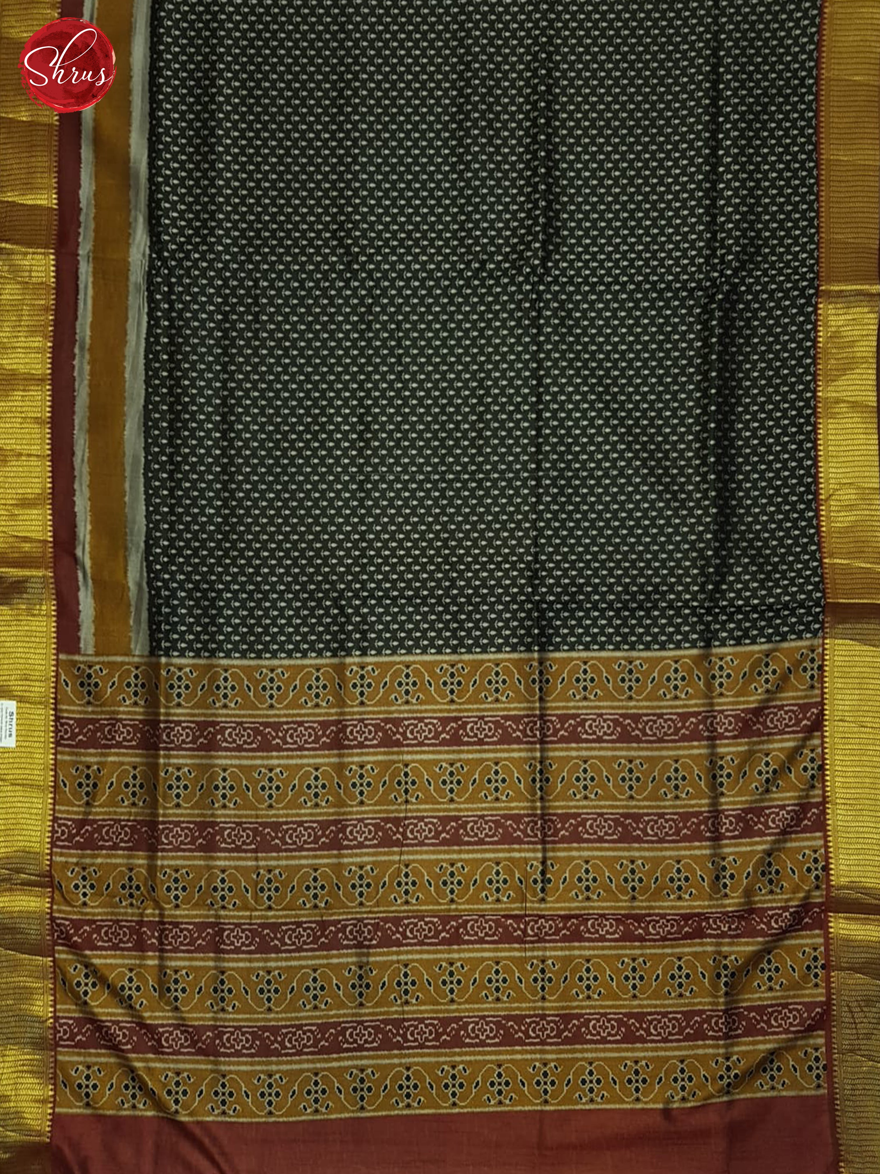 Black And Brown- Semi Patola Saree - Shop on ShrusEternity.com