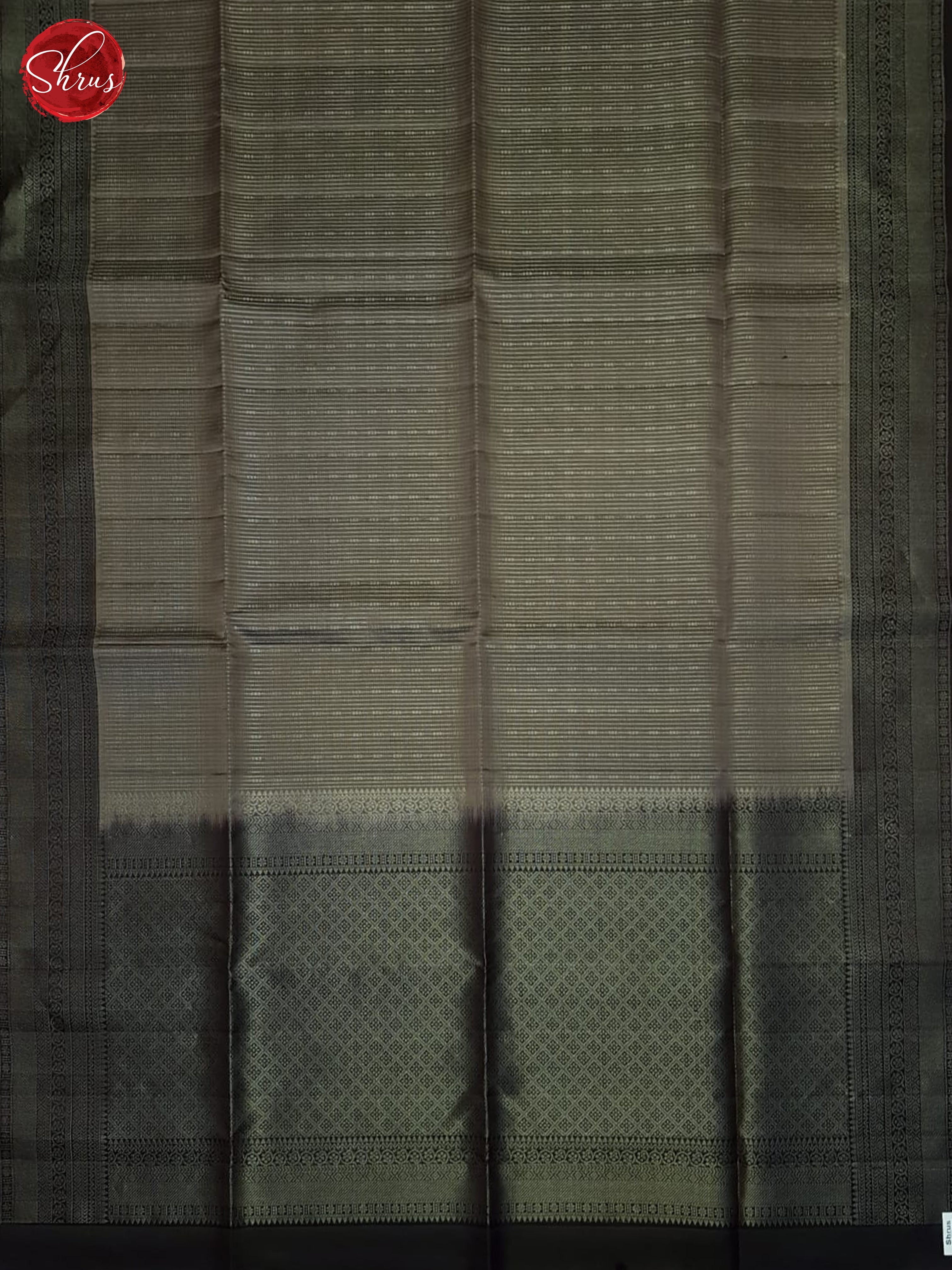 Grey & Black - Soft Silk Saree - Shop on ShrusEternity.com