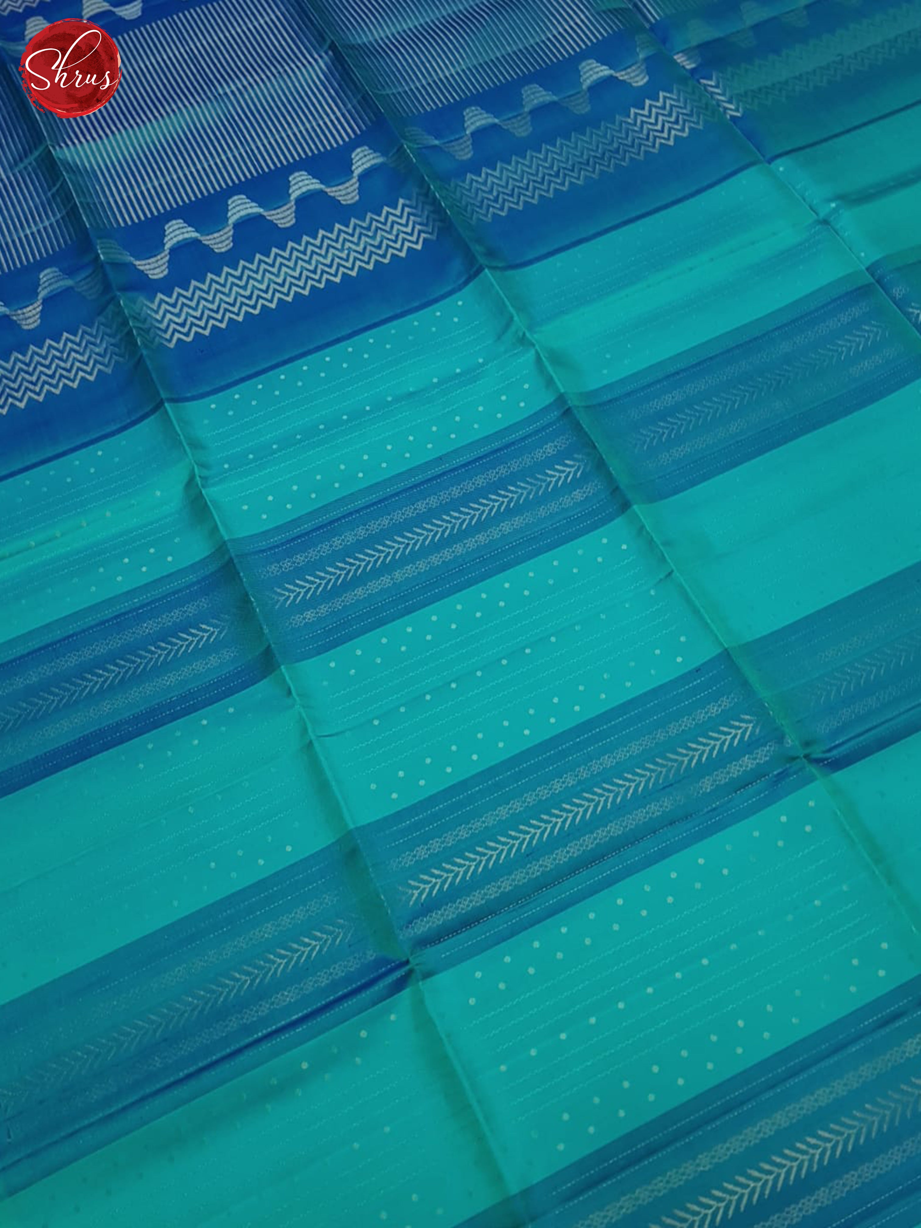 Teal & Blue - Soft Silk Saree - Shop on ShrusEternity.com