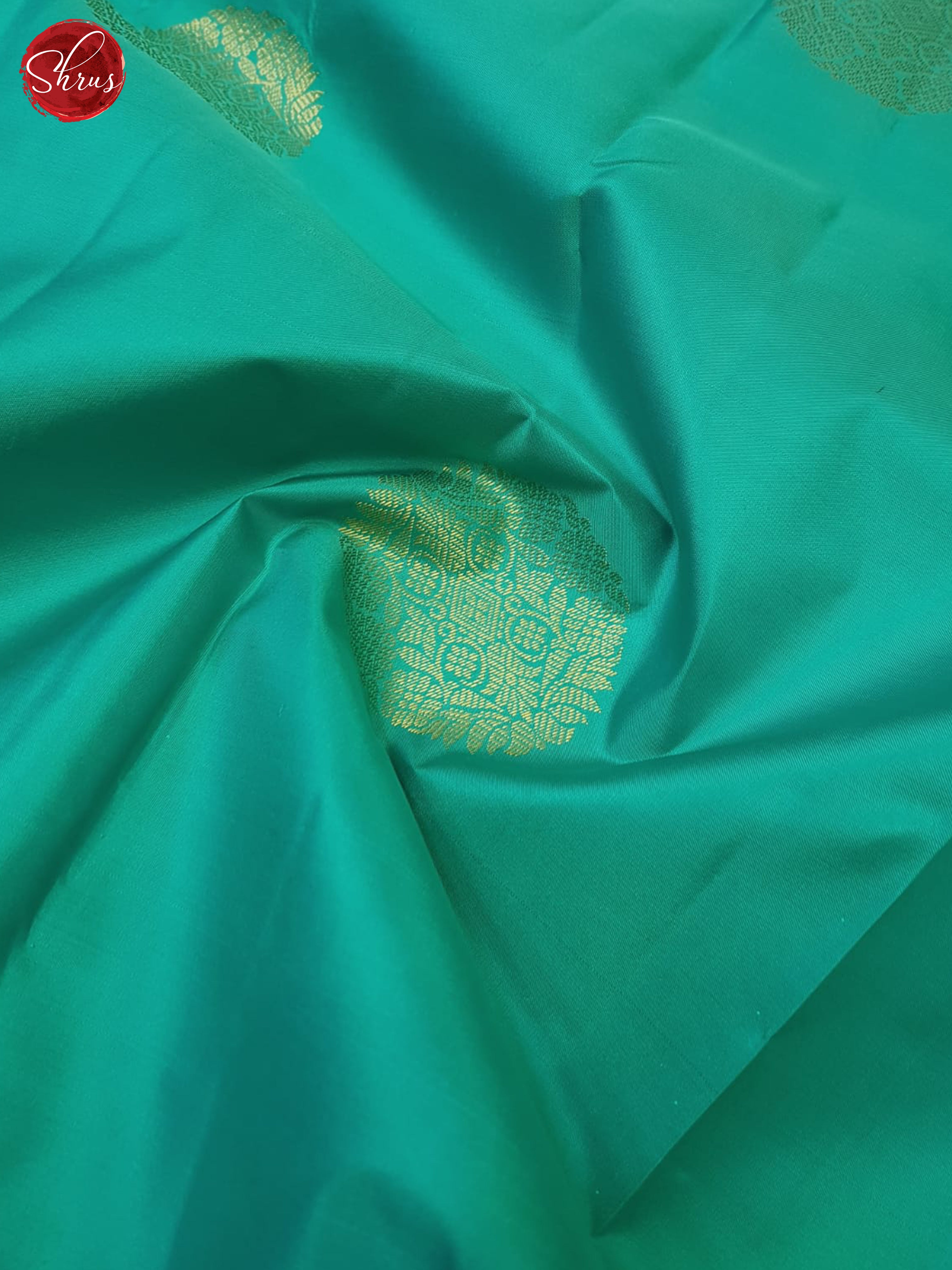 Blue And Wine Korvai Kanchipuram Silk Saree With Zari Woven Circle Motifs-4