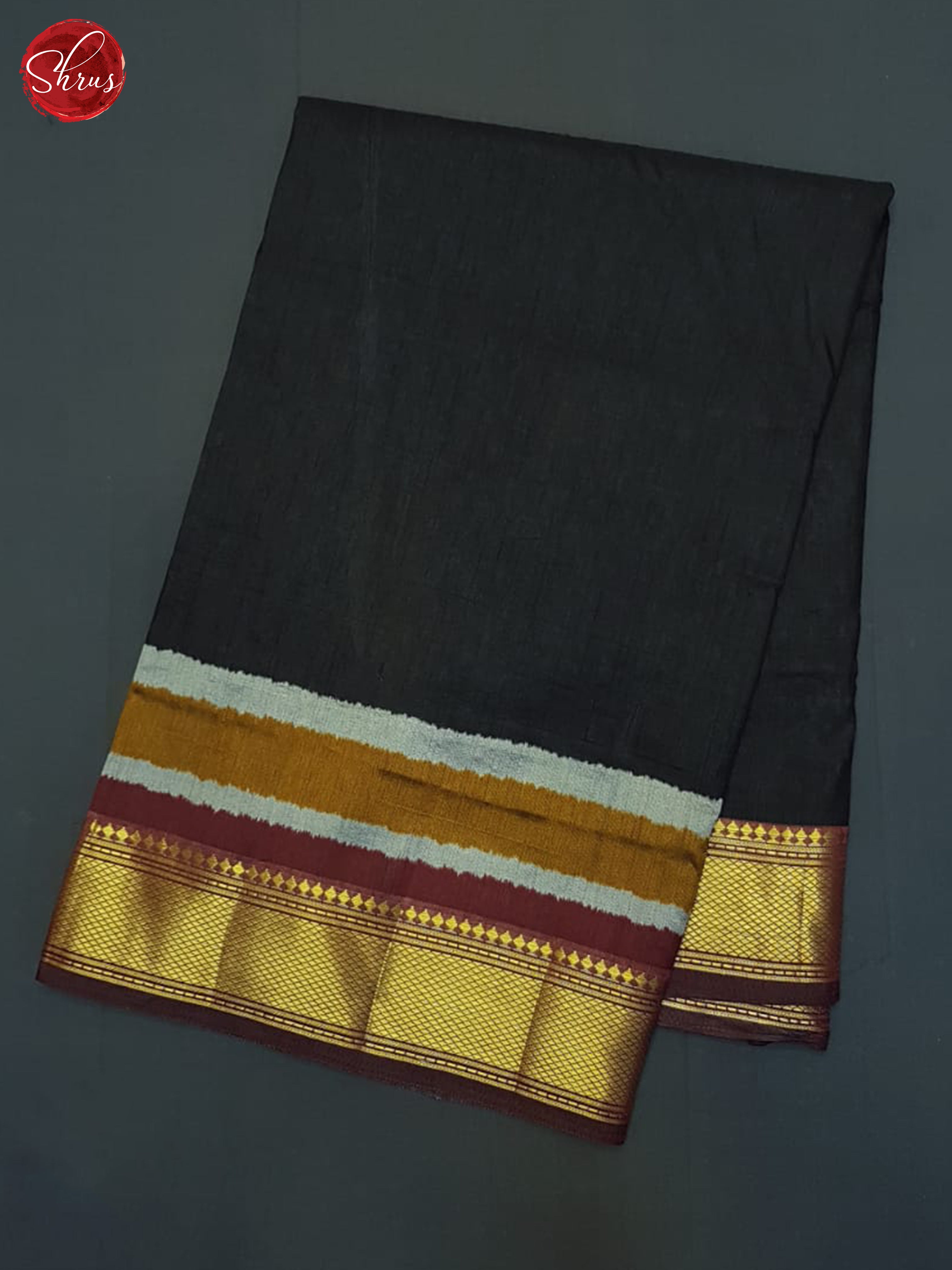 Black & Maroon - Semi Patola Saree - Shop on ShrusEternity.com