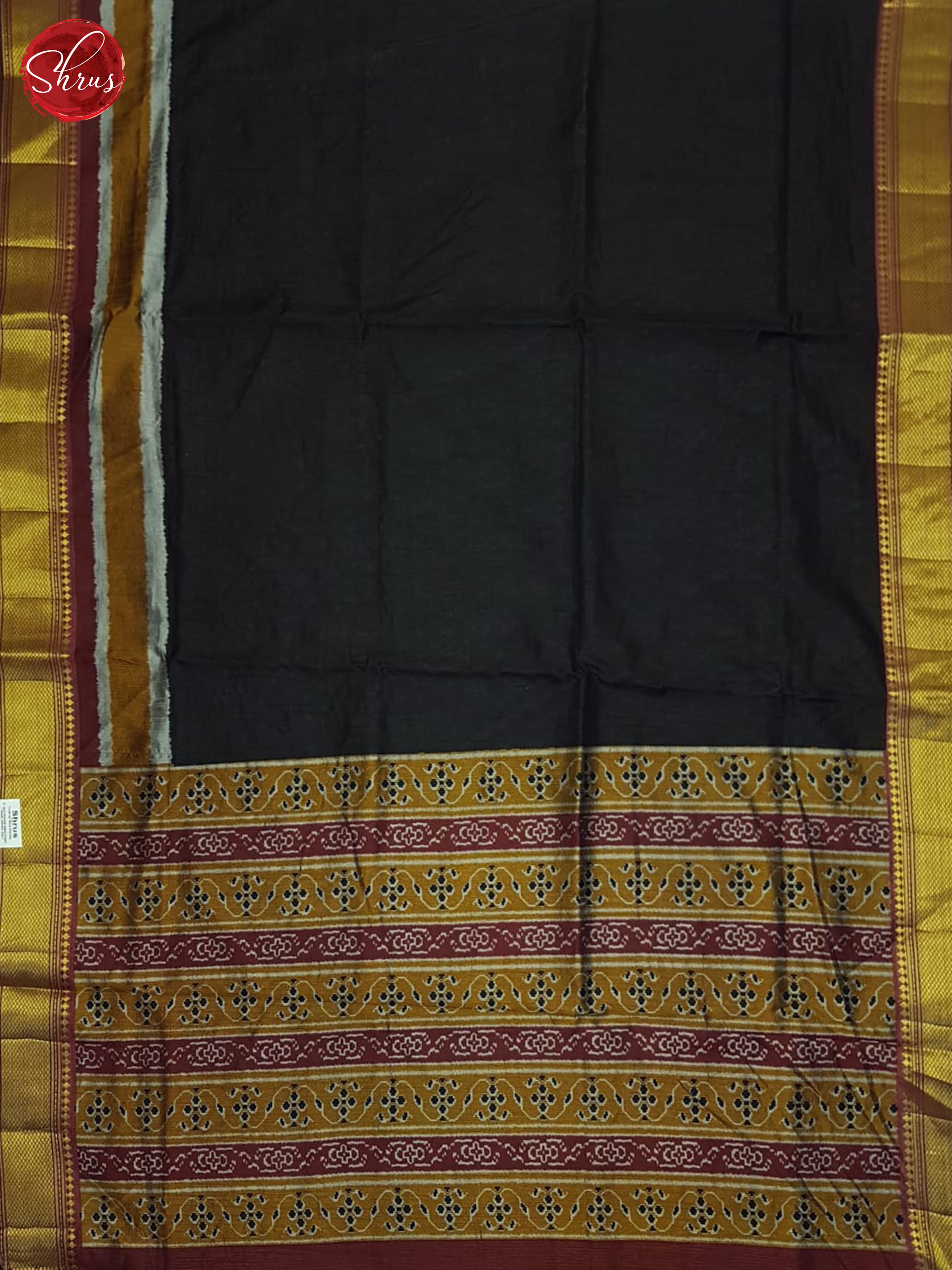 Black & Maroon - Semi Patola Saree - Shop on ShrusEternity.com