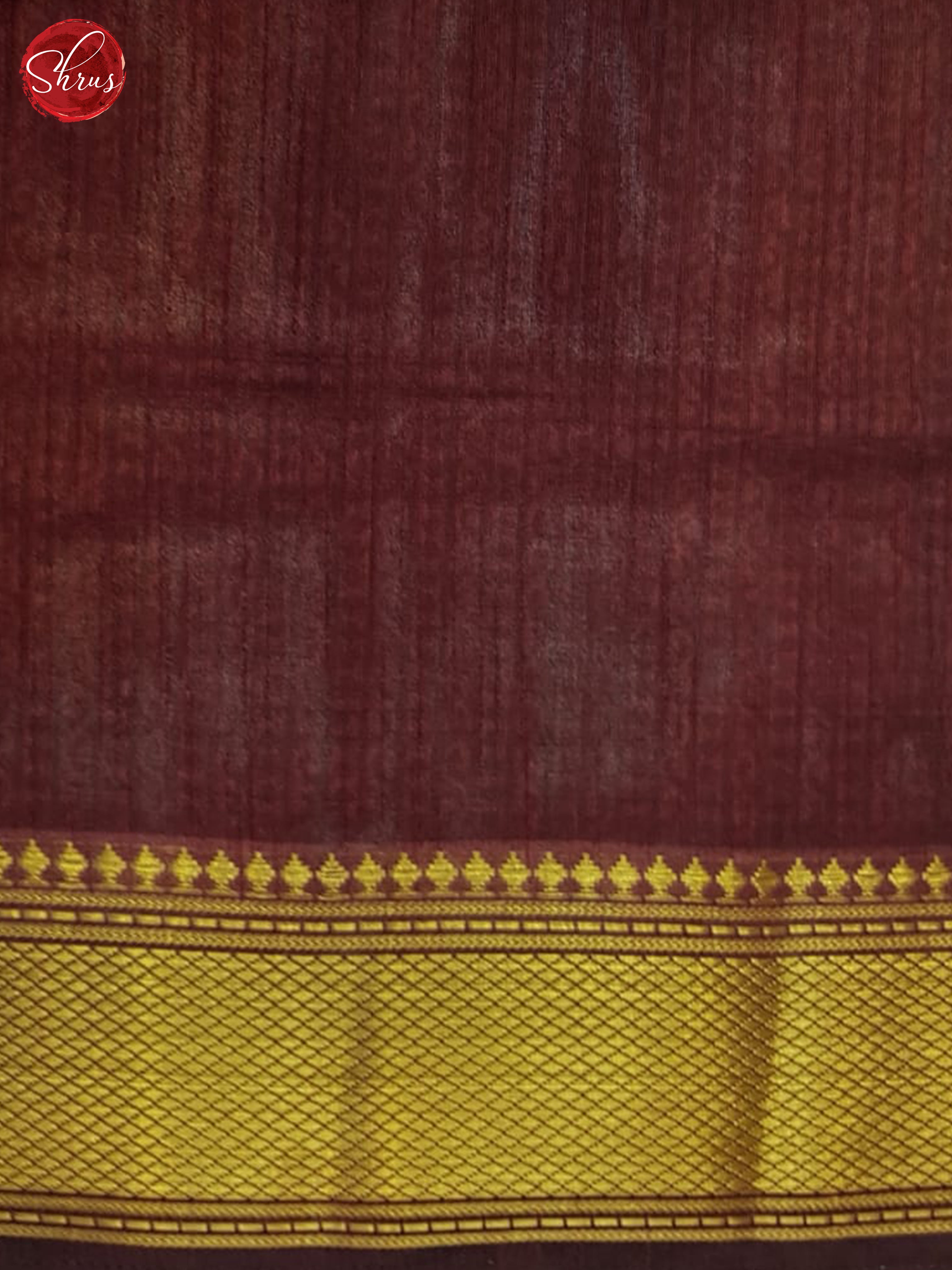 Black & Maroon - Semi Patola Saree - Shop on ShrusEternity.com