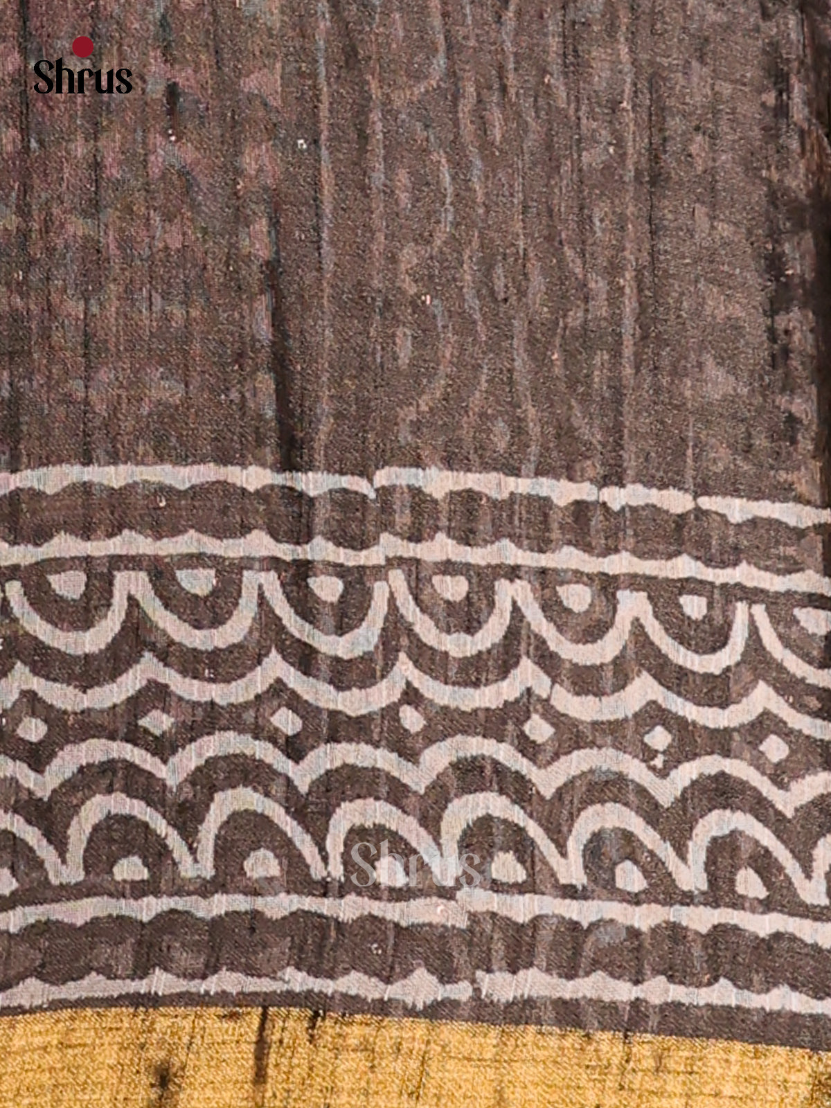 Black - Semi Chanderi - CDS13179 - Shop on ShrusEternity.com