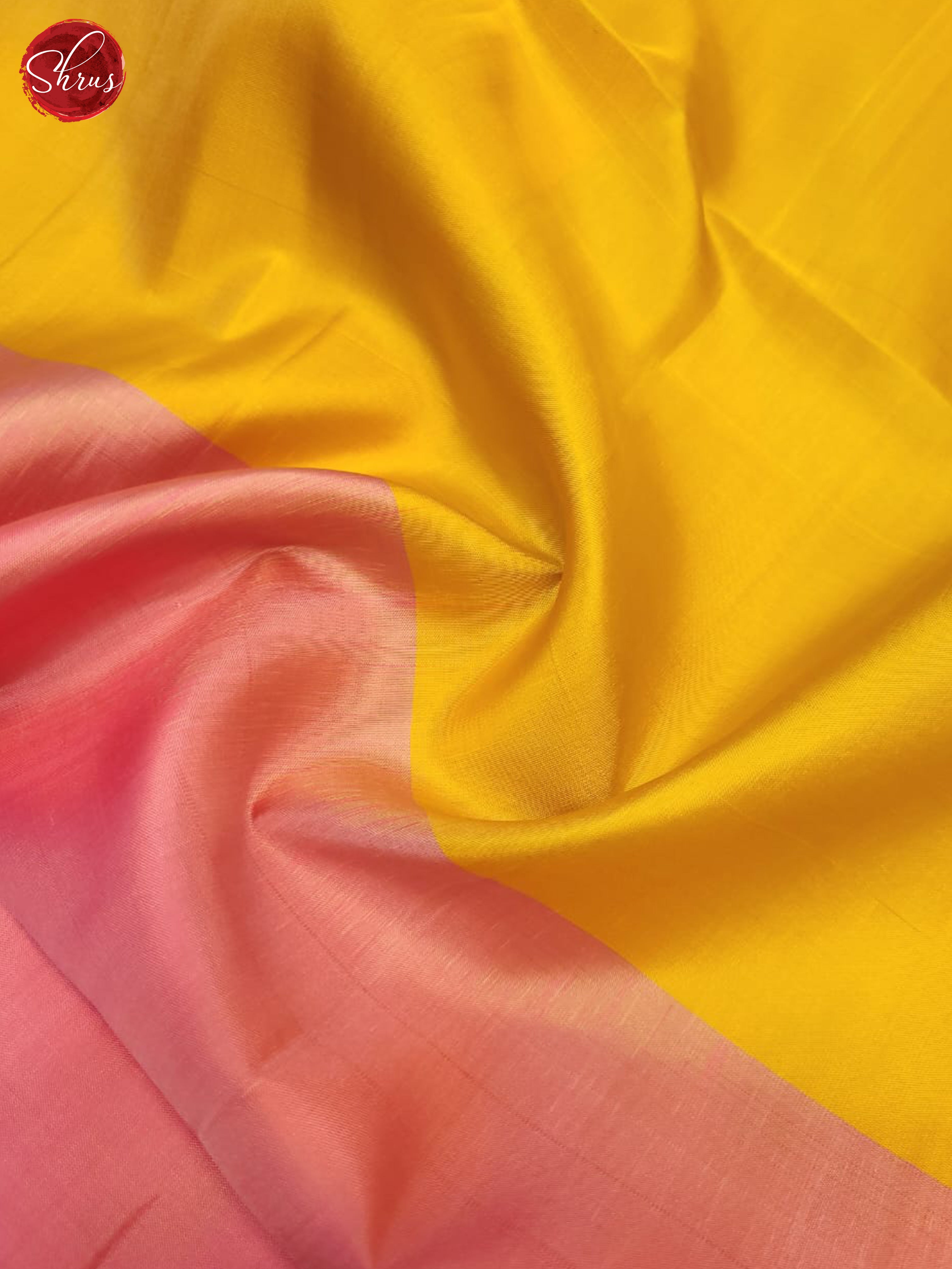 Yellow And Pink- Soft Silk Saree - Shop on ShrusEternity.com