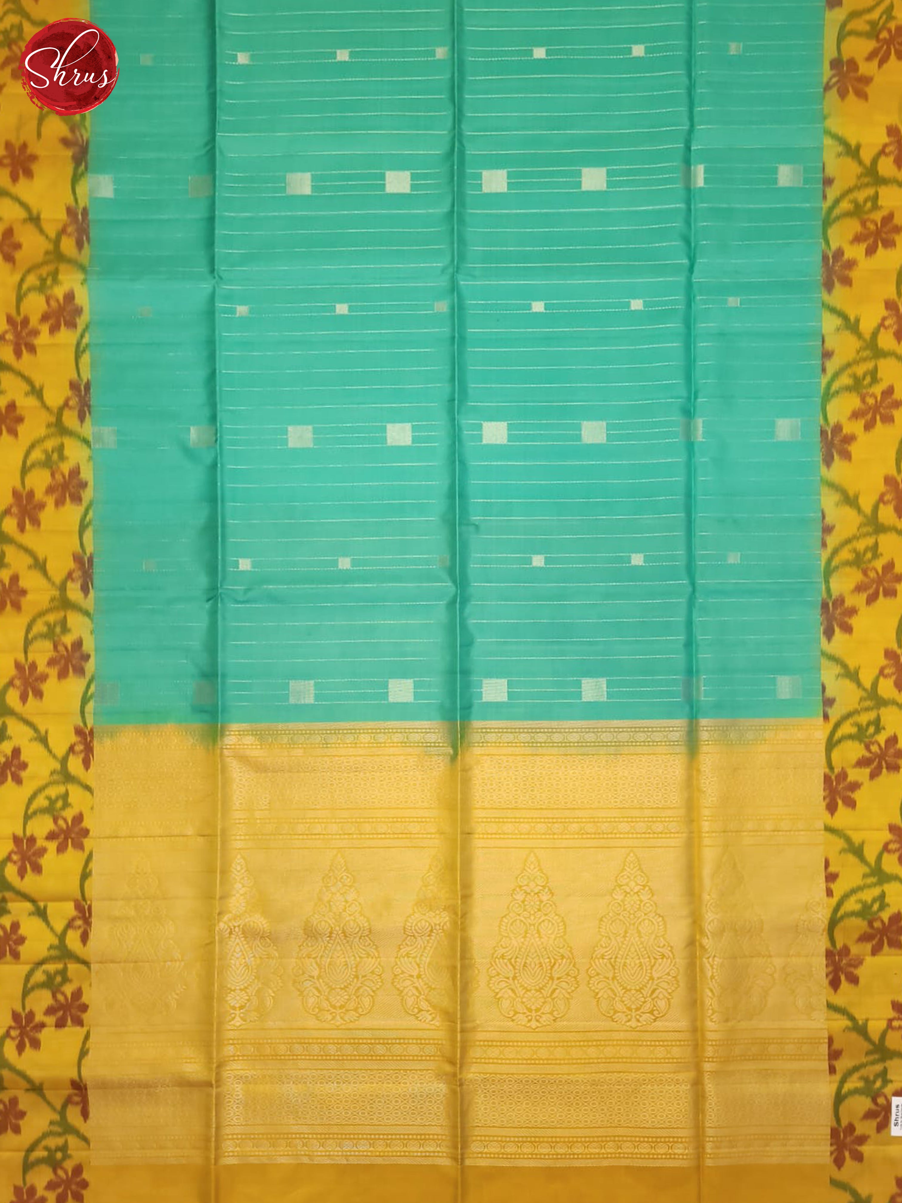 Blue And Yellow- Soft Silk Saree - Shop on ShrusEternity.com