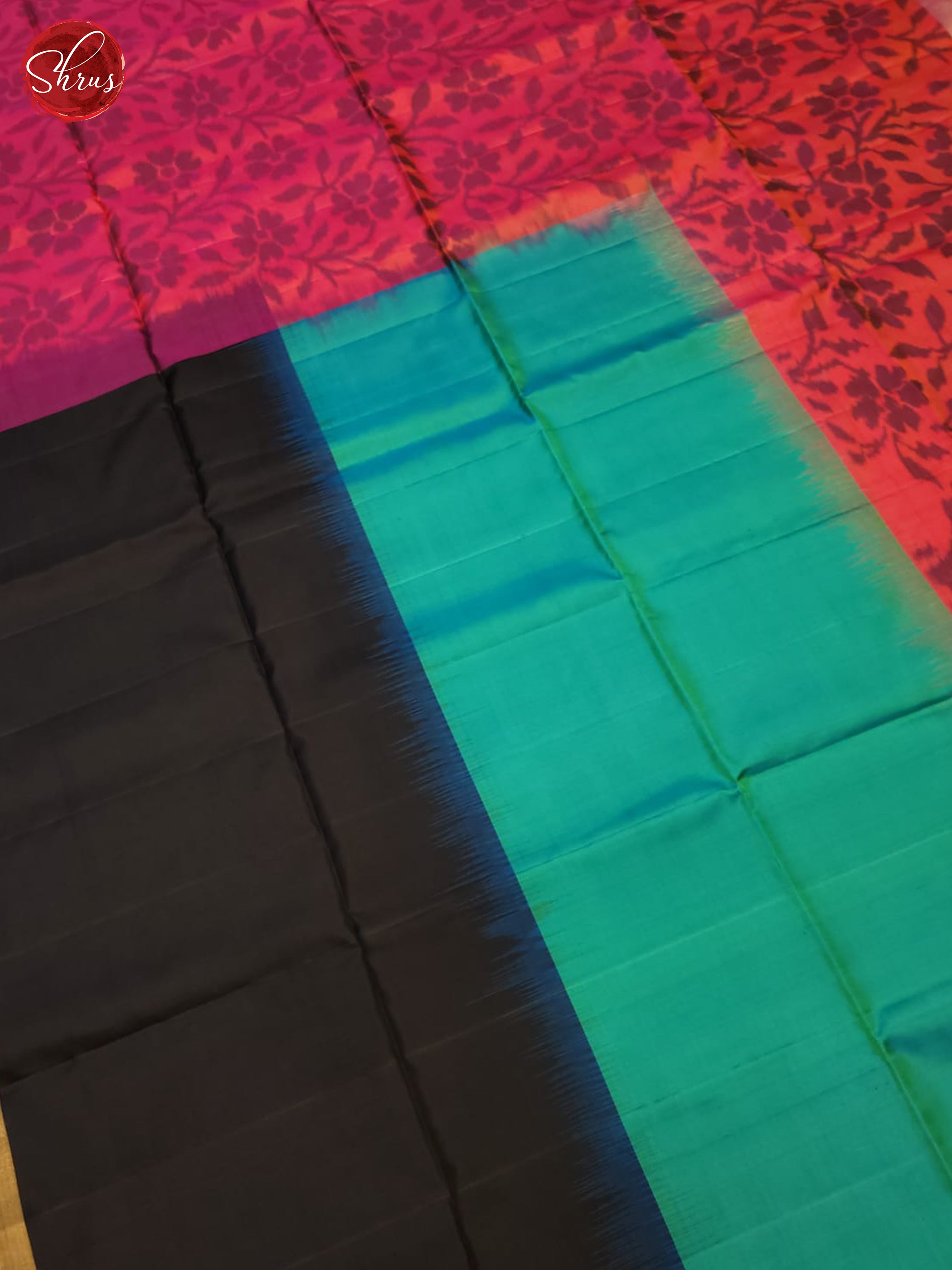 Pink And Blue- Soft Silk Saree - Shop on ShrusEternity.com