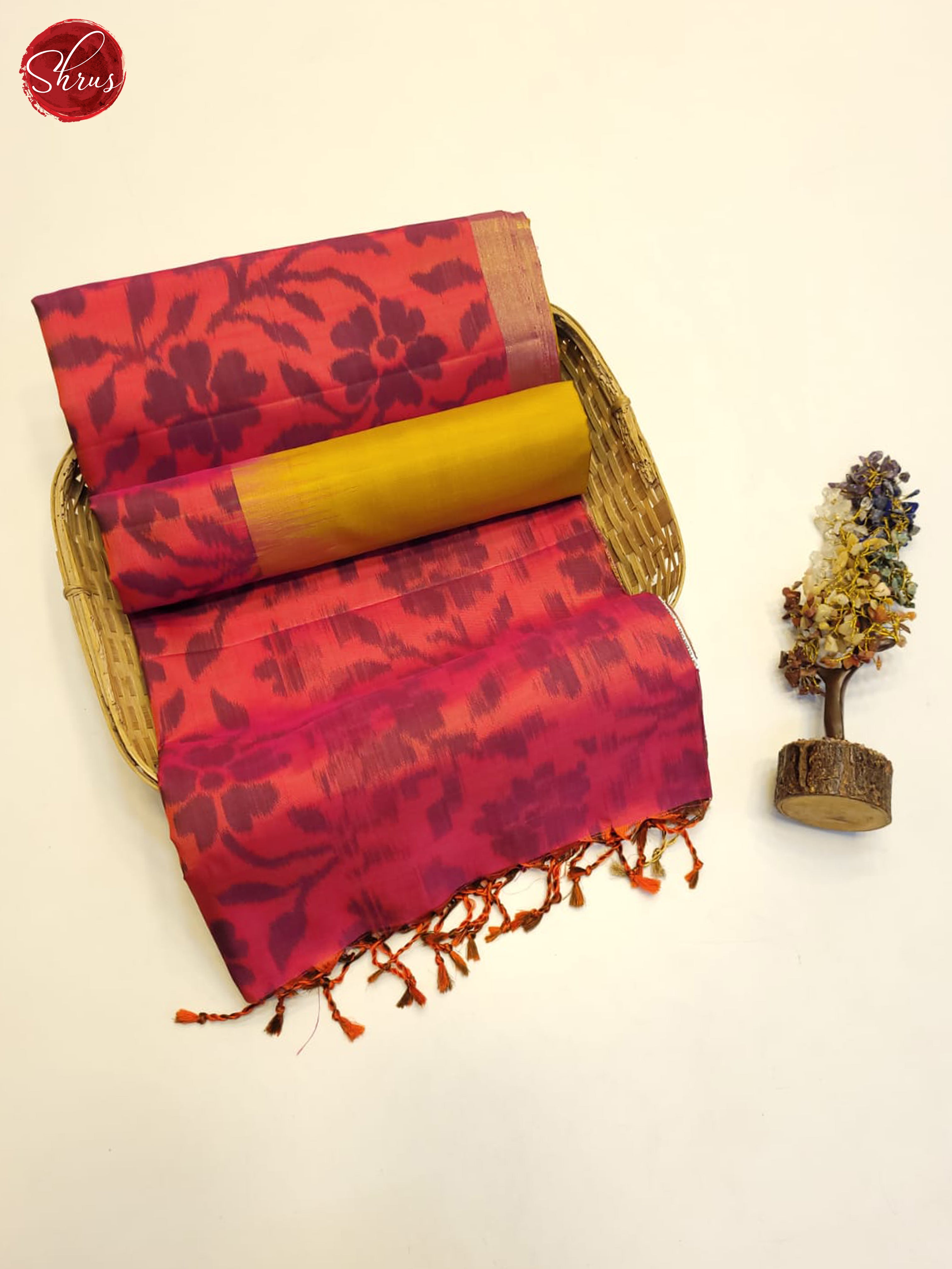 Pink And Gold- Soft Silk Saree - Shop on ShrusEternity.com
