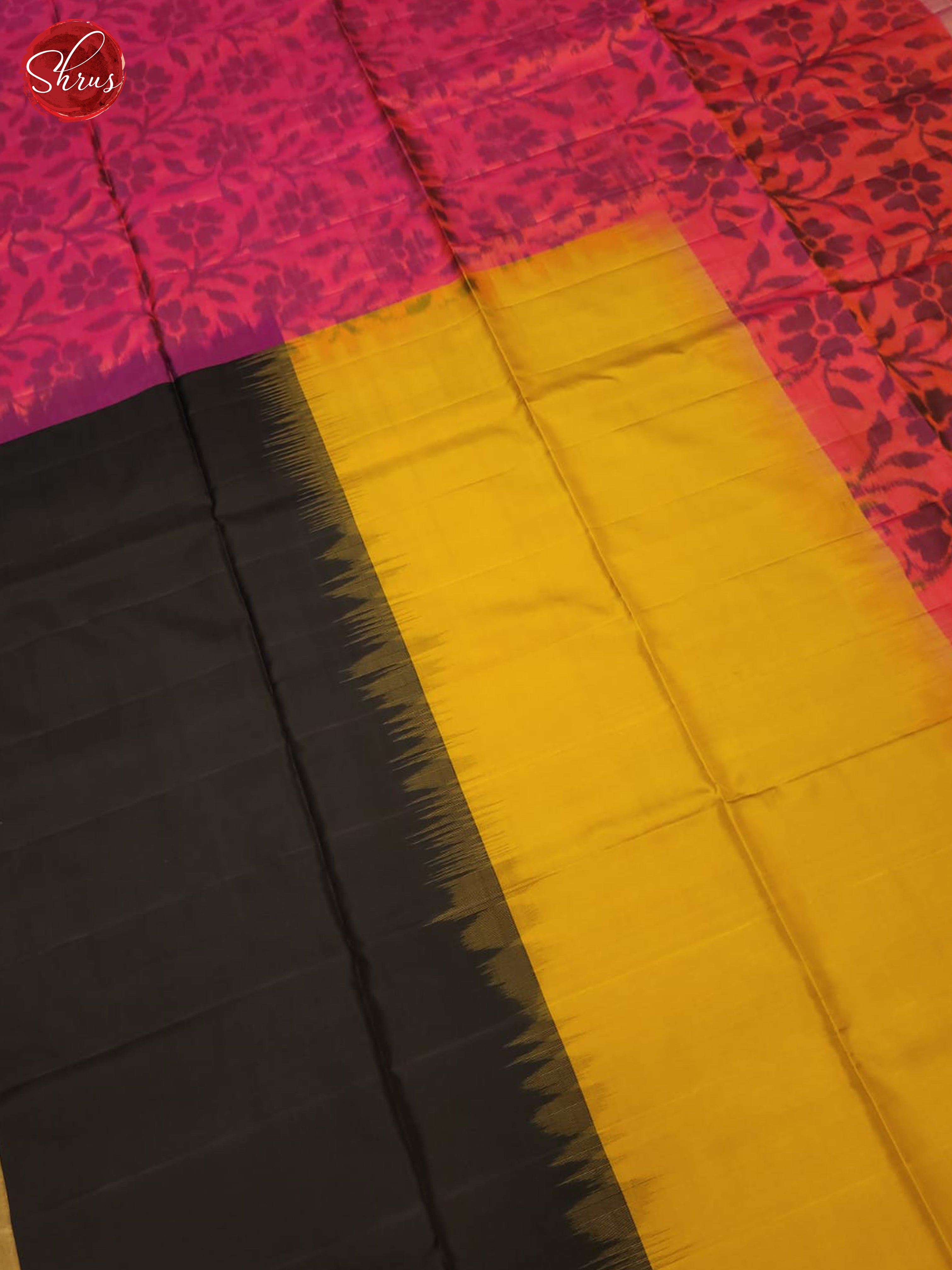 Pink And Gold- Soft Silk Saree - Shop on ShrusEternity.com