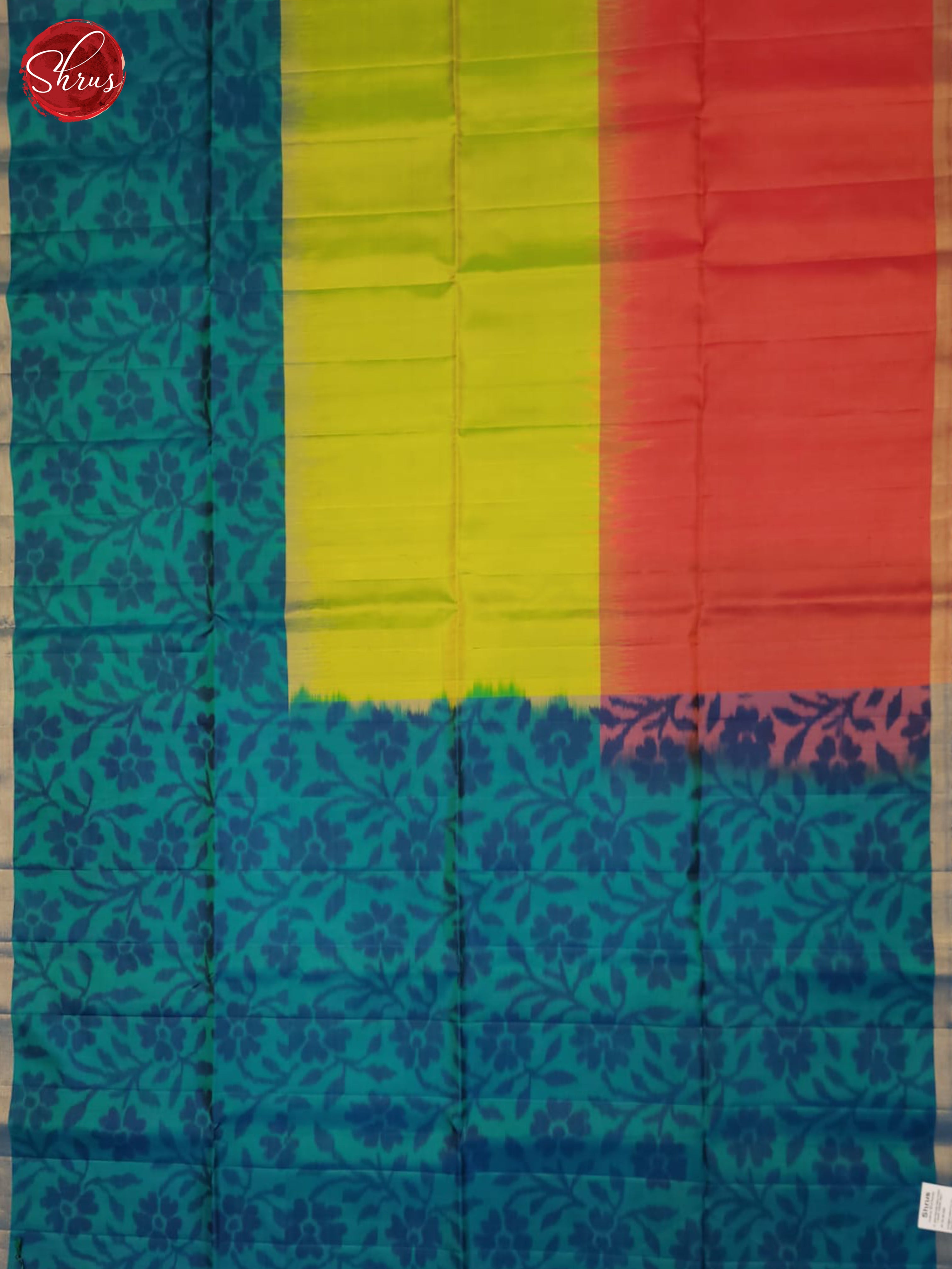 Blue And Green- Soft Silk Saree - Shop on ShrusEternity.com