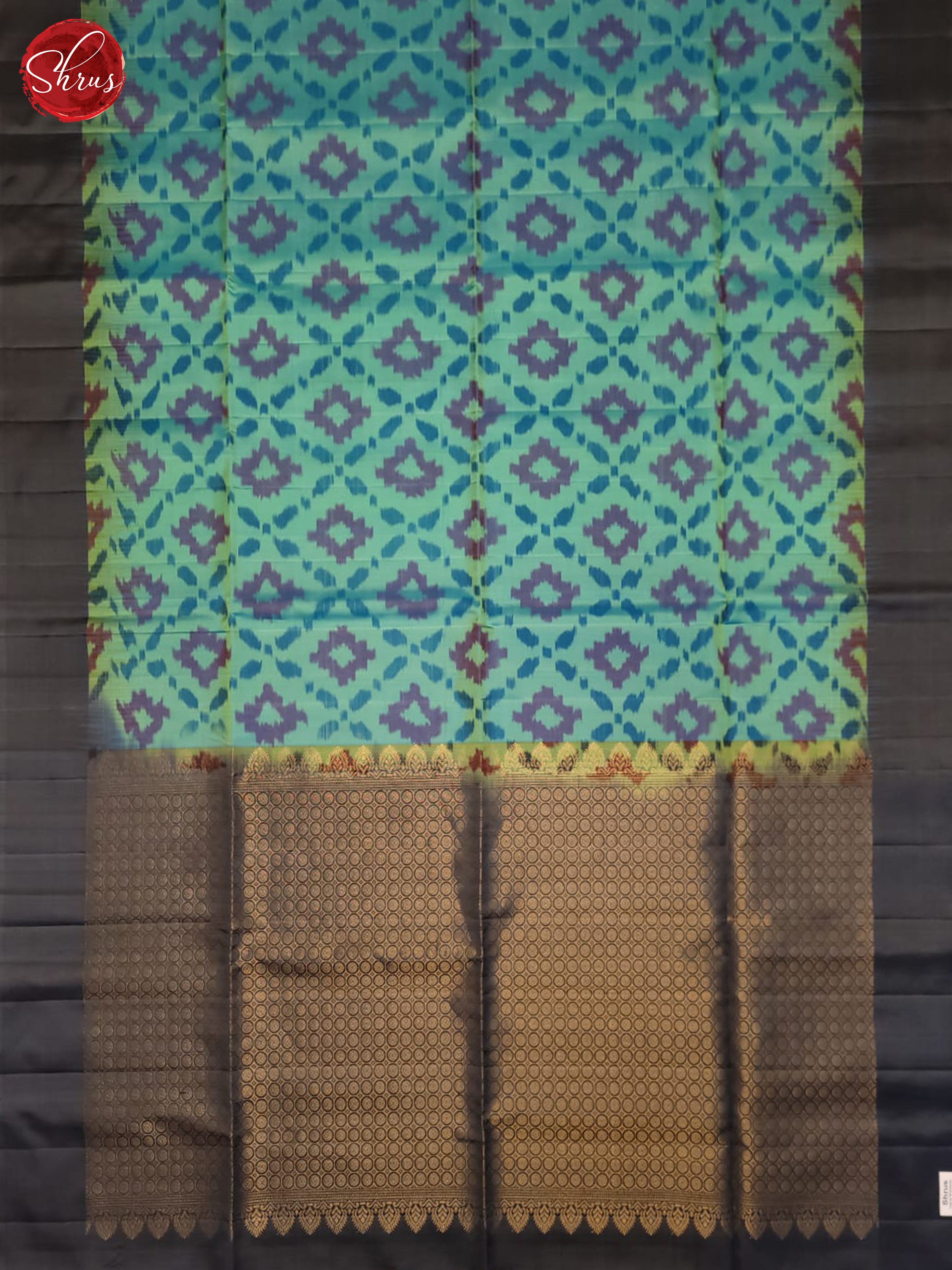 Blue And Grey- Soft Silk Saree - Shop on ShrusEternity.com