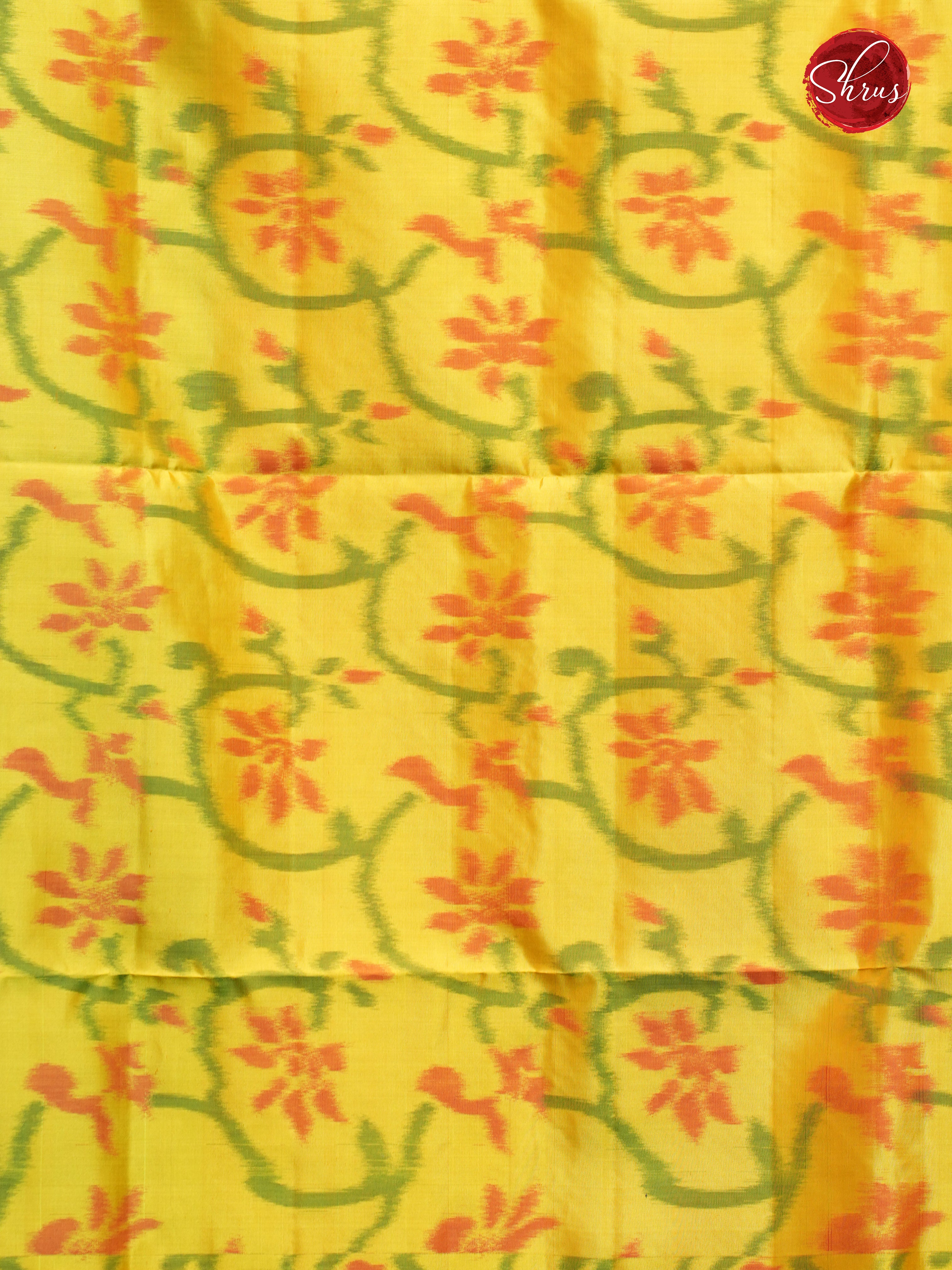 Green & Yellow - Soft Silk Saree - Shop on ShrusEternity.com