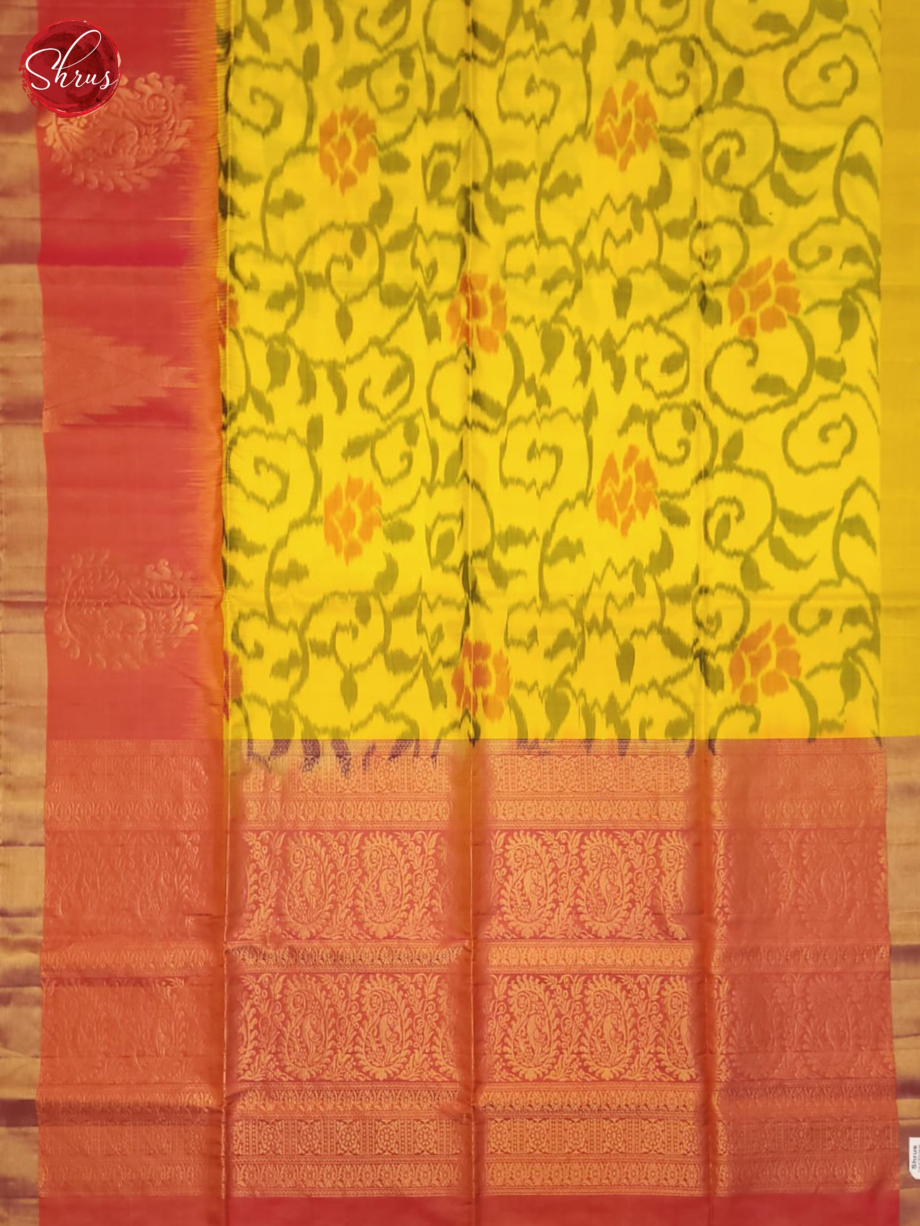Yellow And Pink- Soft Silk Saree - Shop on ShrusEternity.com