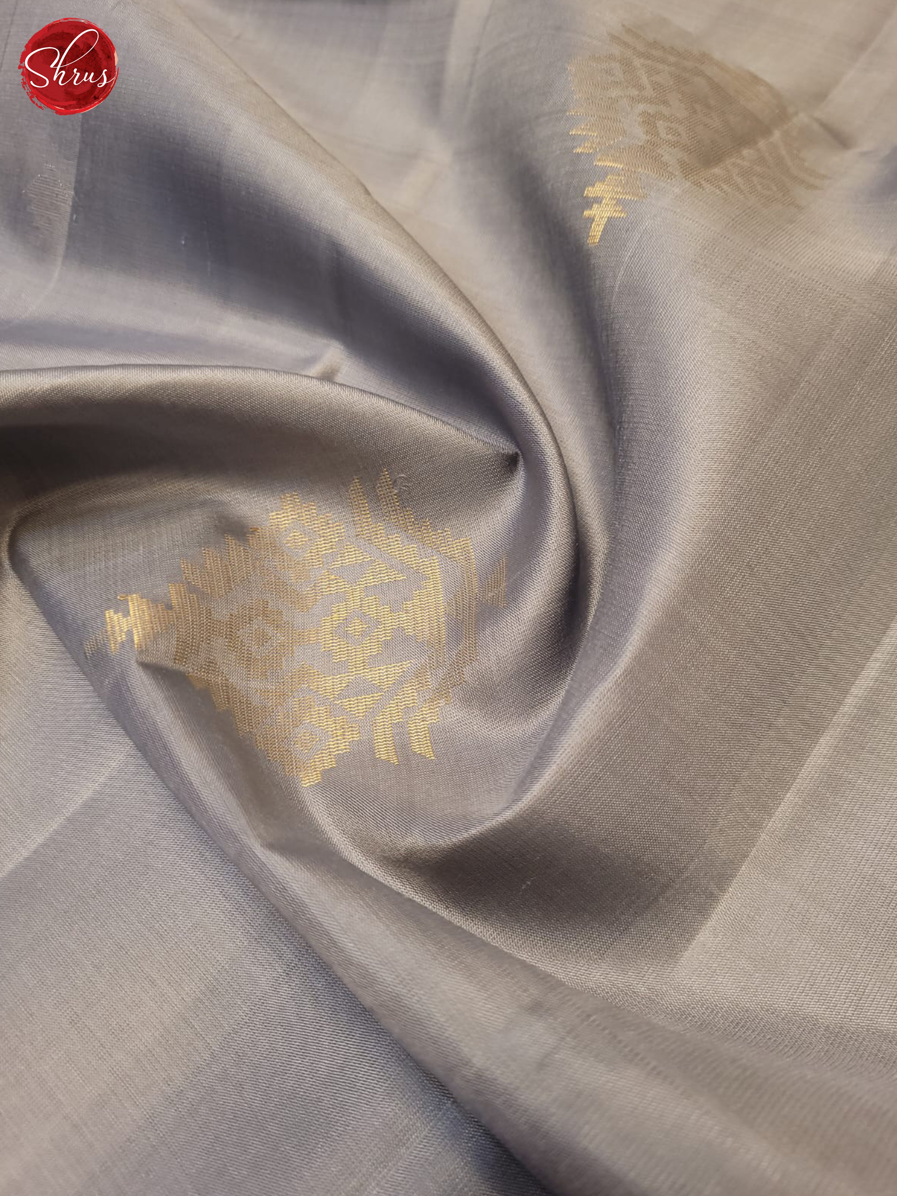 Grey And Pink- Soft Silk Saree - Shop on ShrusEternity.com