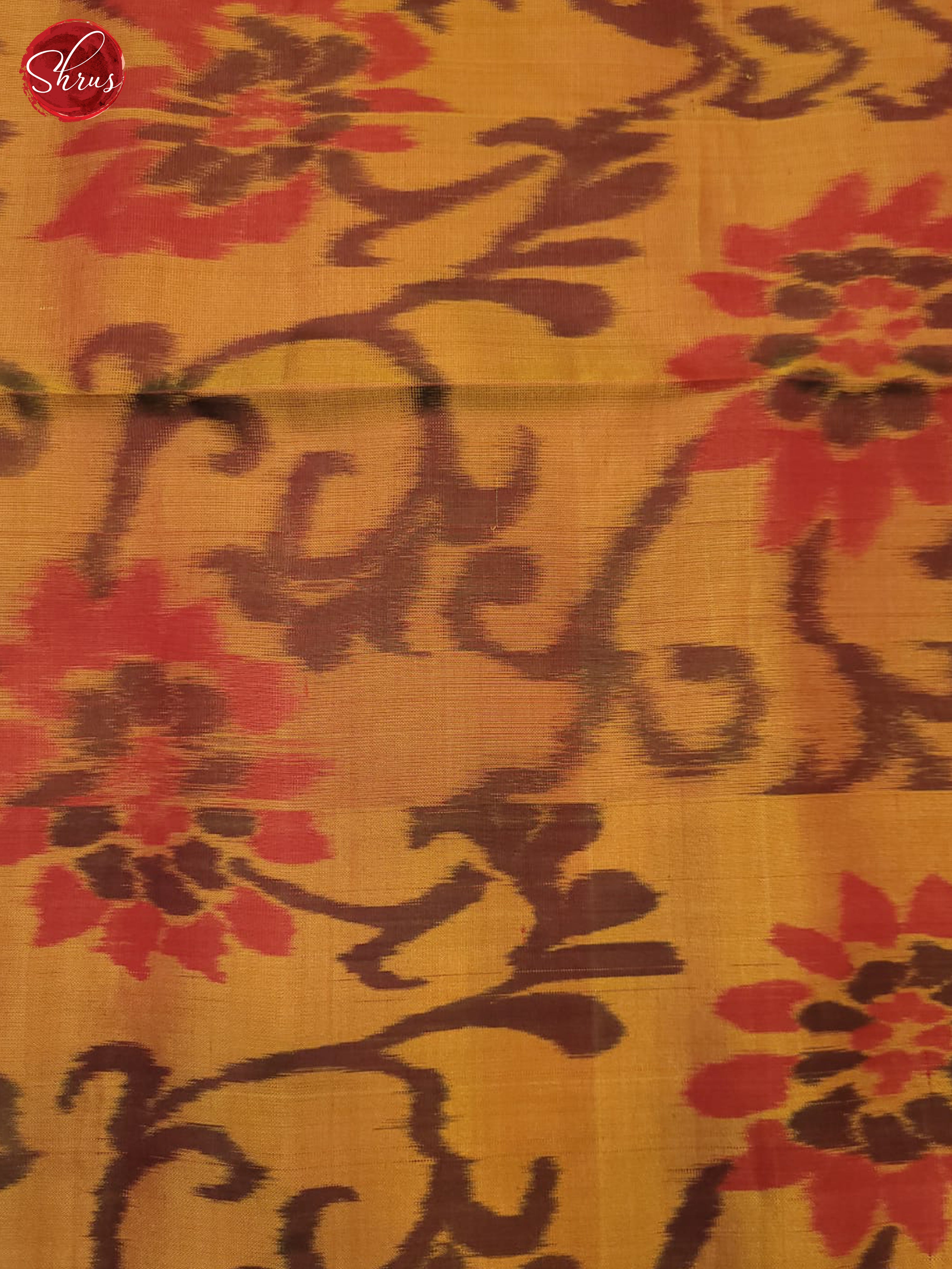 Blue And Mustard- Soft Silk Saree - Shop on ShrusEternity.com