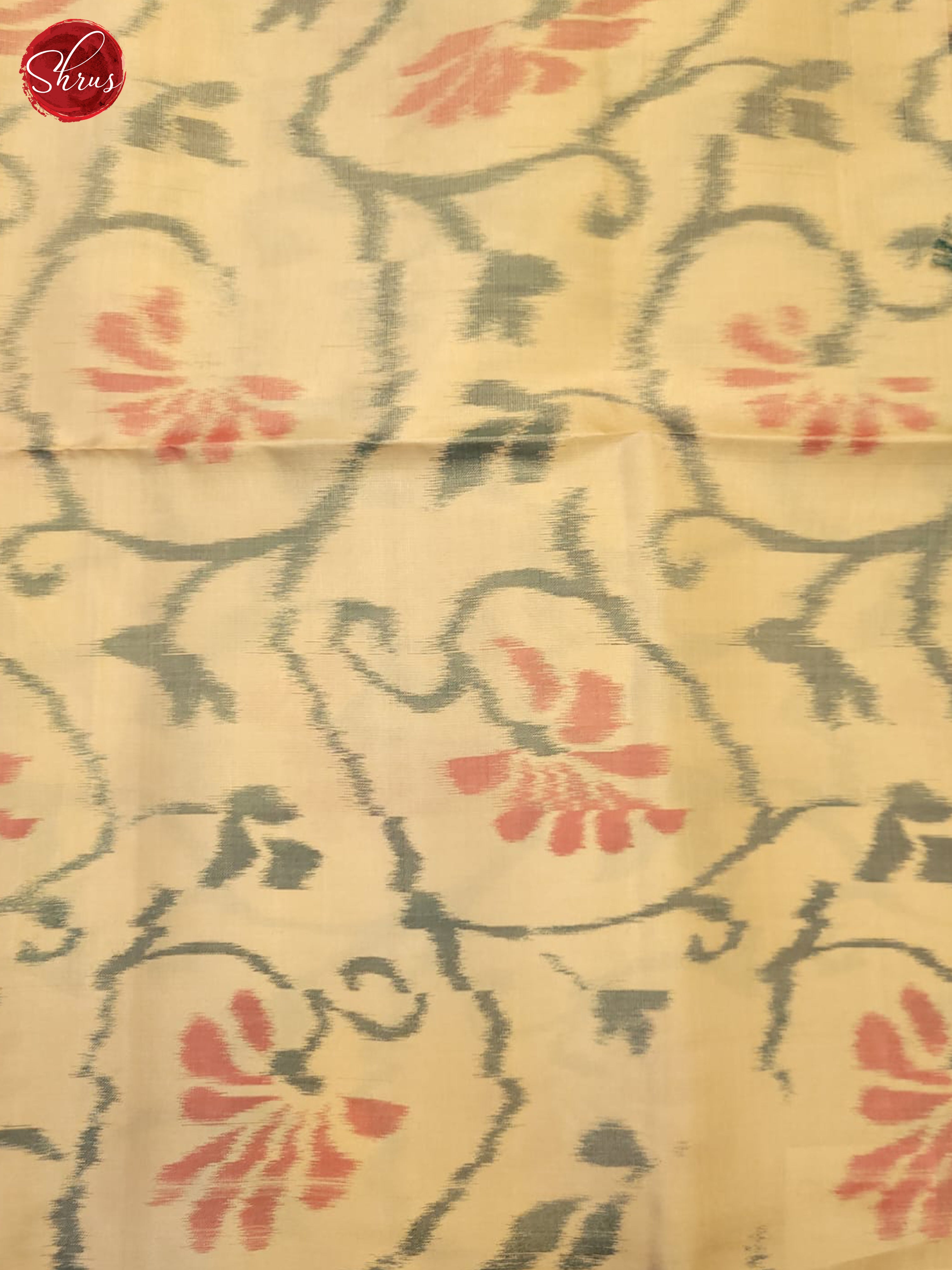 Blue And Cream- Soft Silk Saree - Shop on ShrusEternity.com