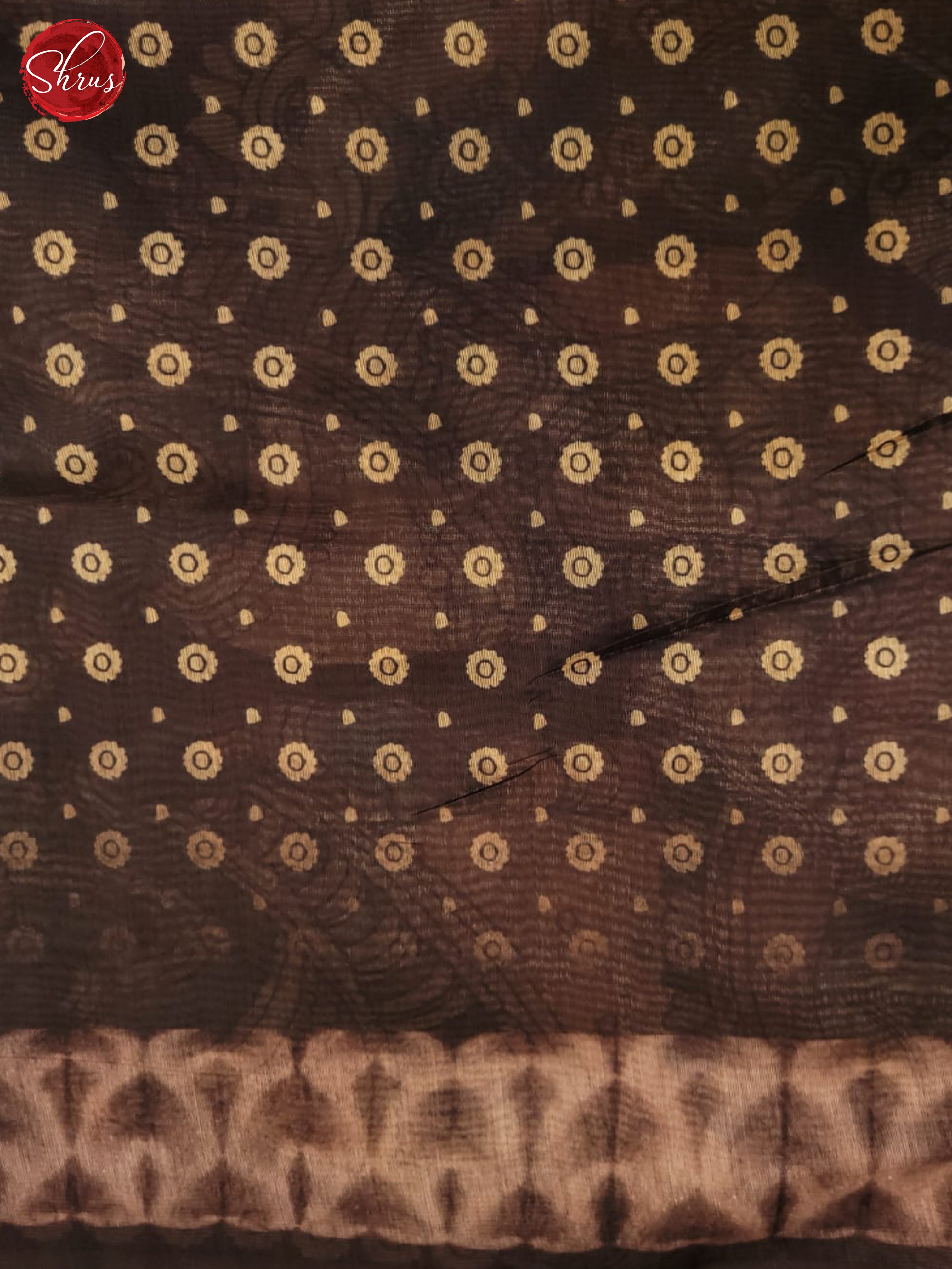 Blue & Wine - Semi Chanderi Saree - Shop on ShrusEternity.com