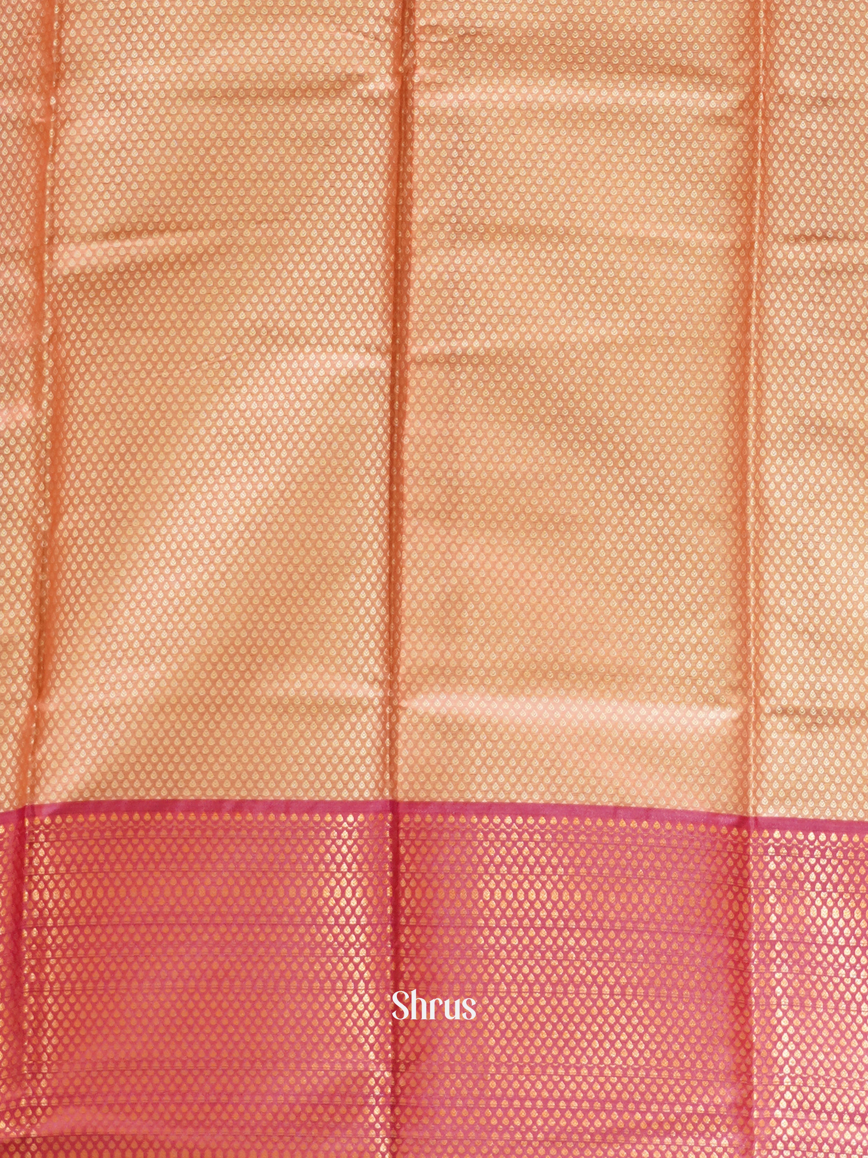Green & Pink - Tanchoi Semi Silk Saree - Shop on ShrusEternity.com