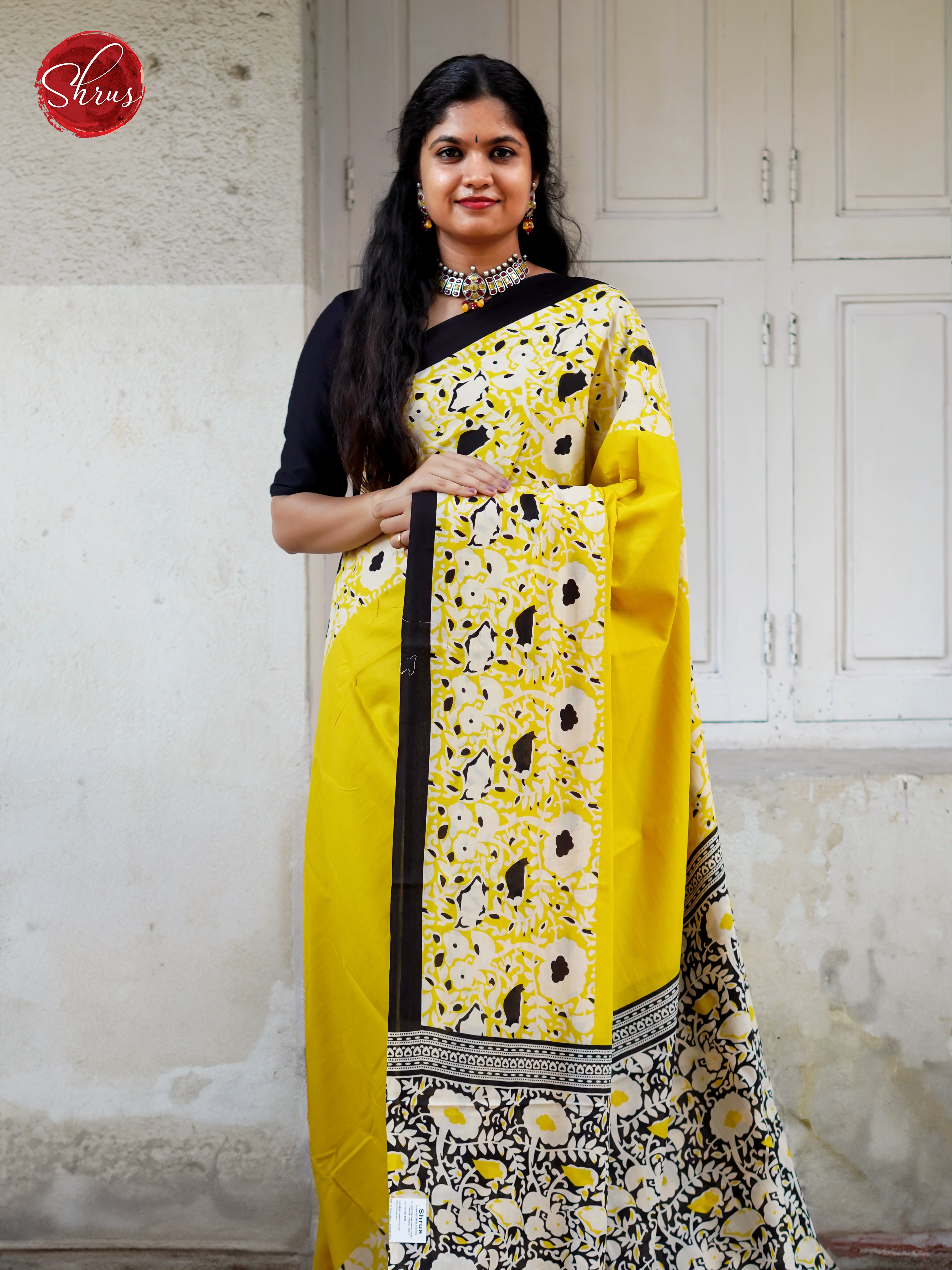 yellow & Black - Jaipur cotton