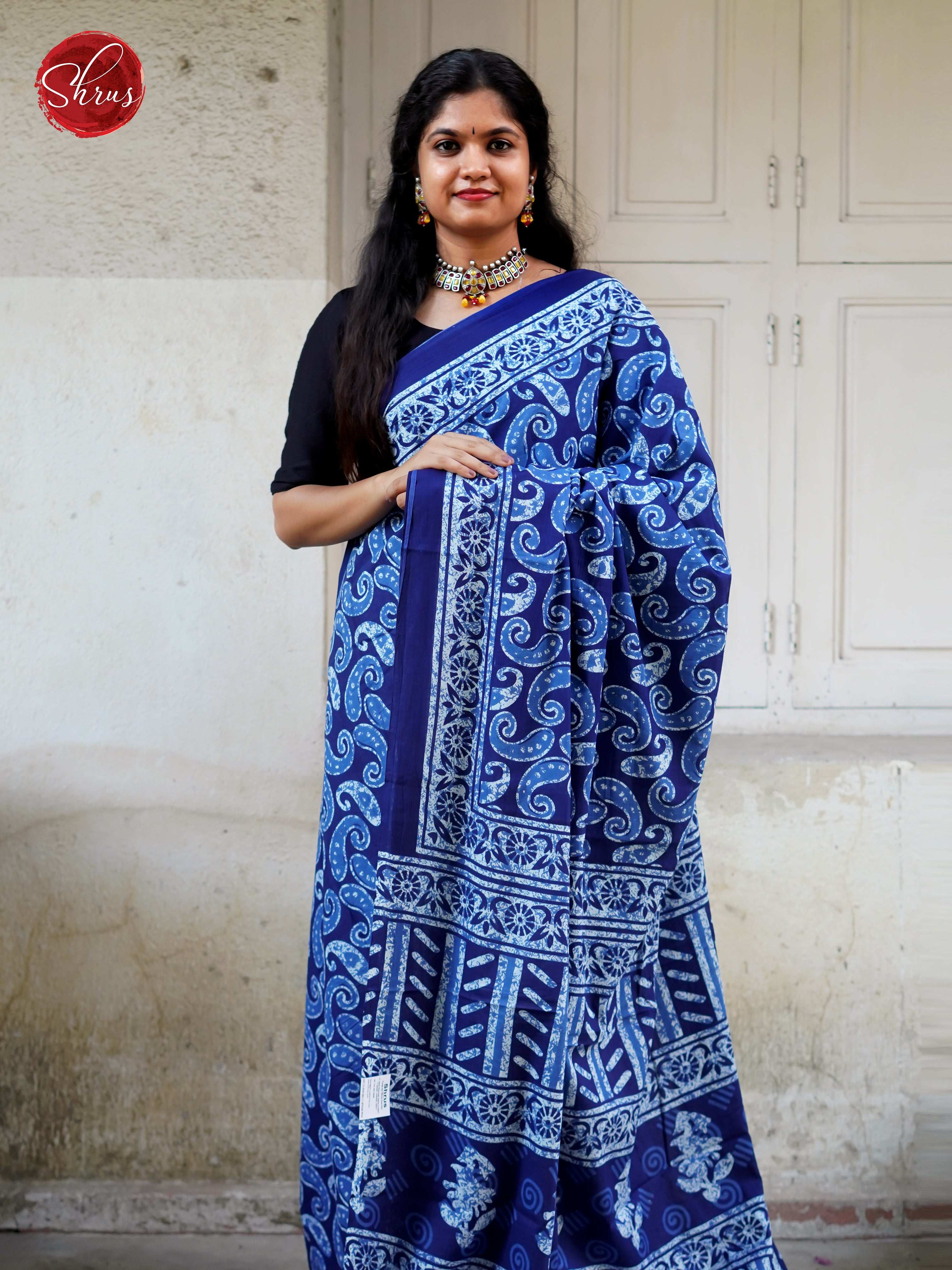 Blue(Single Tone)- Jaipur cotton - Shop on ShrusEternity.com