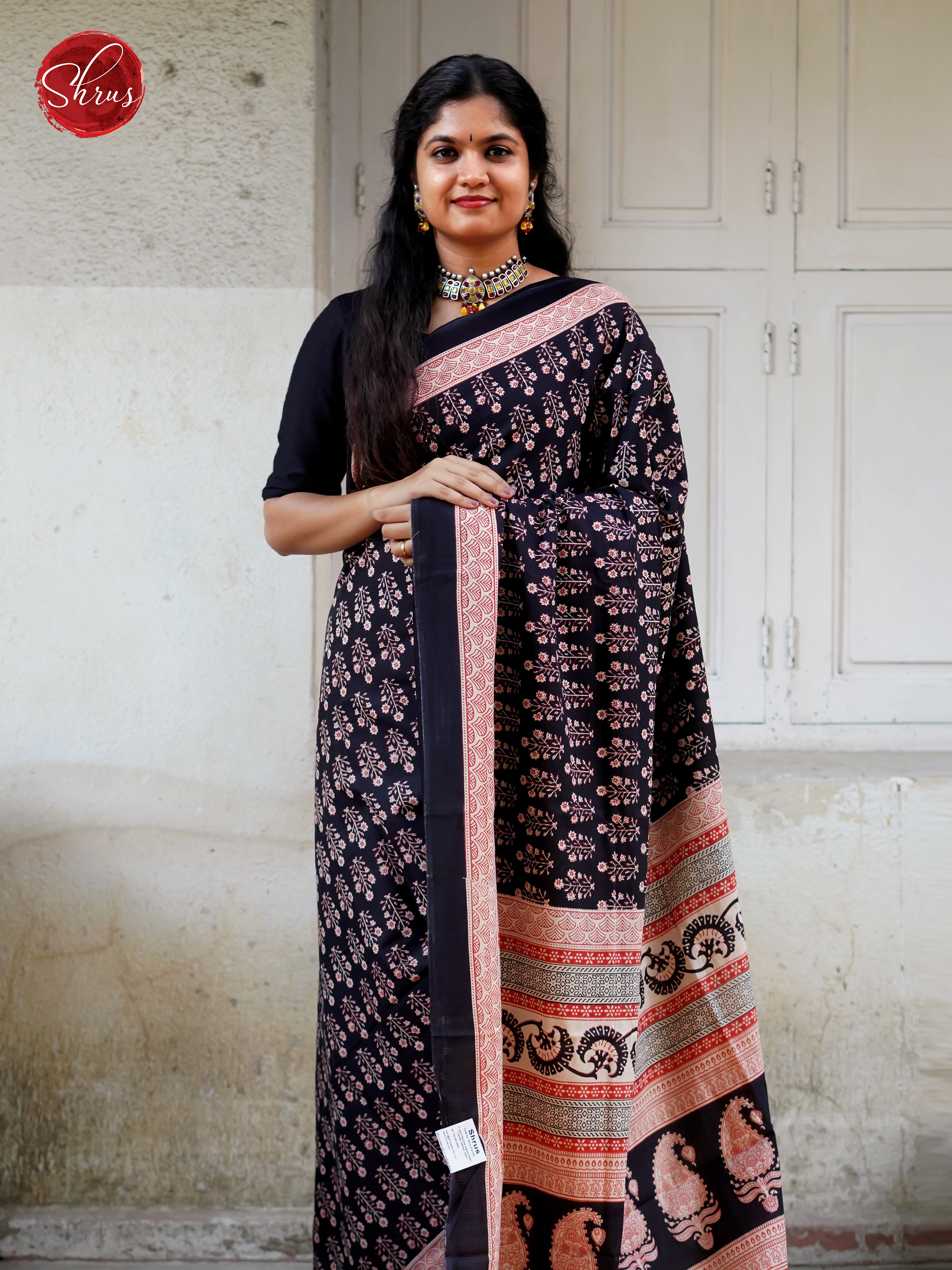 Black & Cream- Jaipur cotton - Shop on ShrusEternity.com